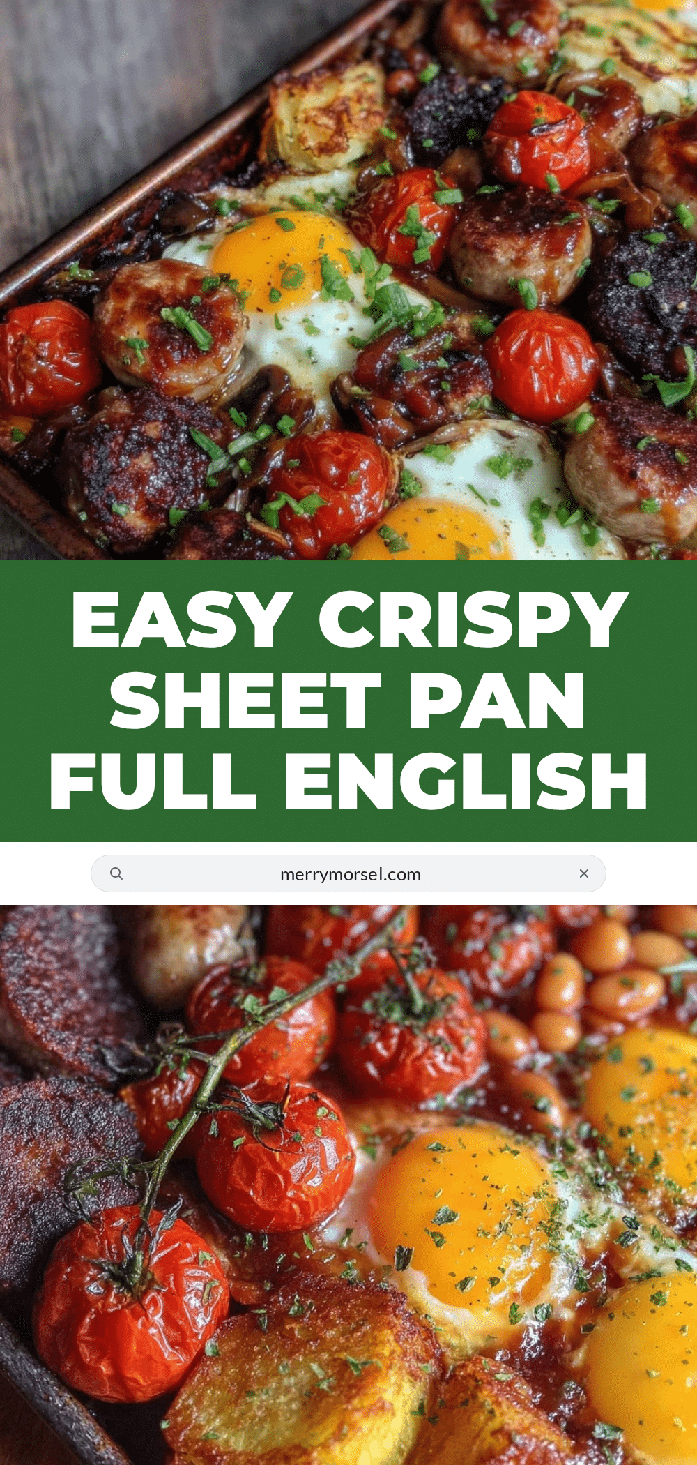 easy crispy sheet pan full English breakfast recipe
