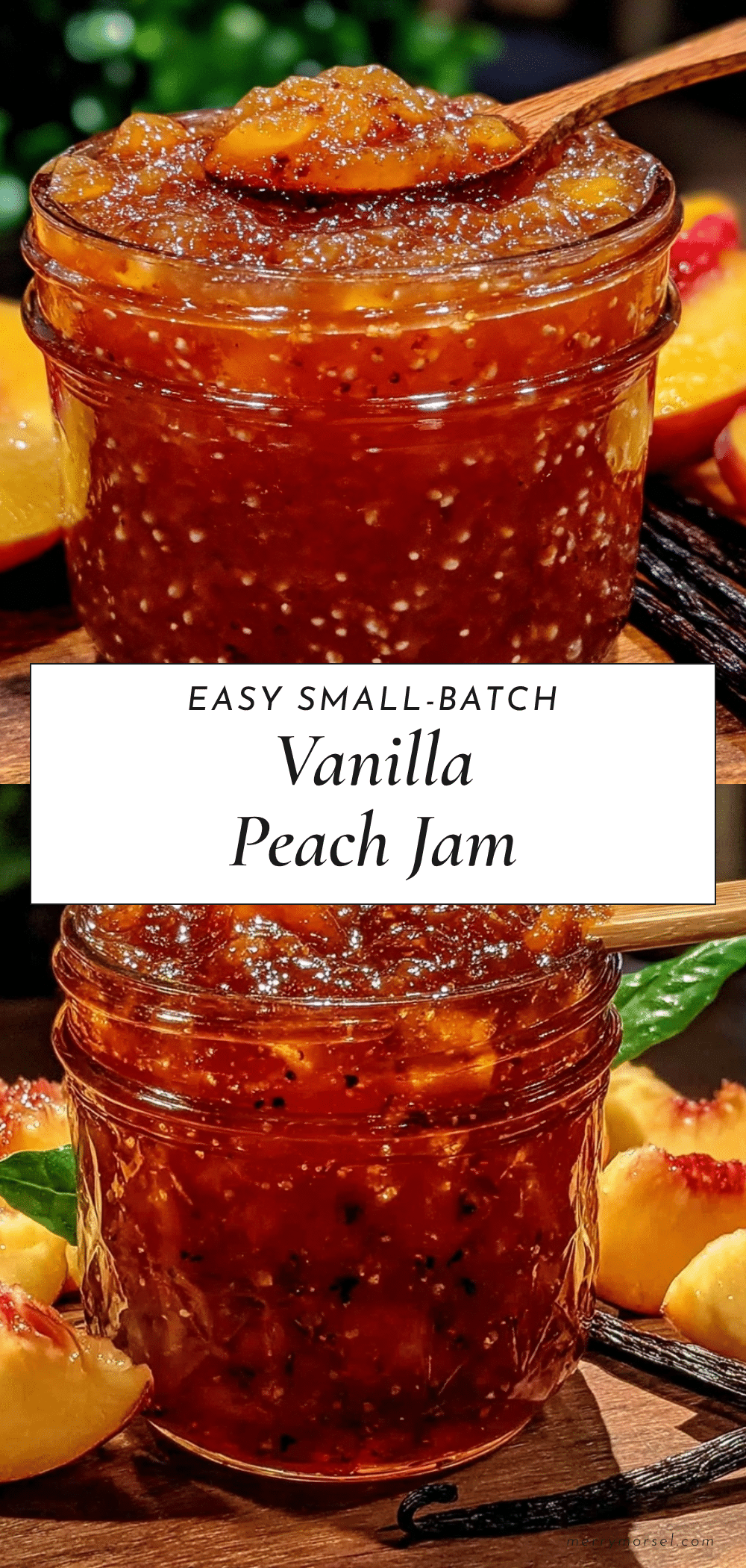 easy small-batch vanilla peach jam recipe