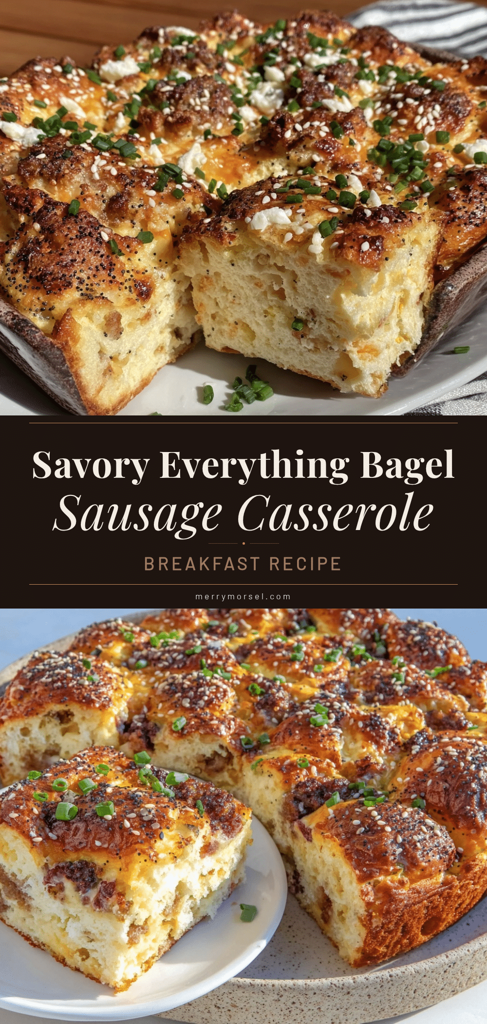 everything bagel breakfast casserole recipe