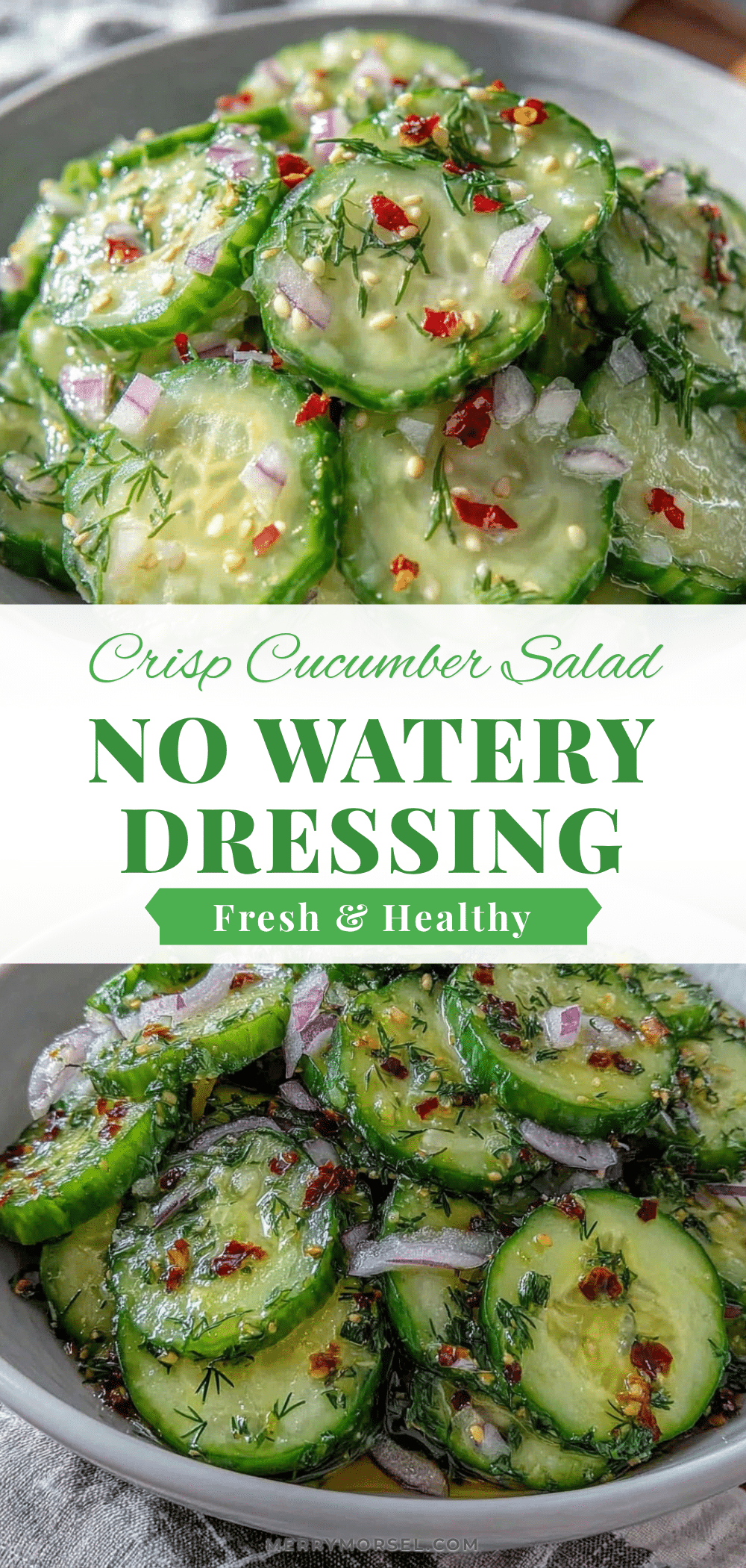 fresh cucumber salad without watery dressing recipe