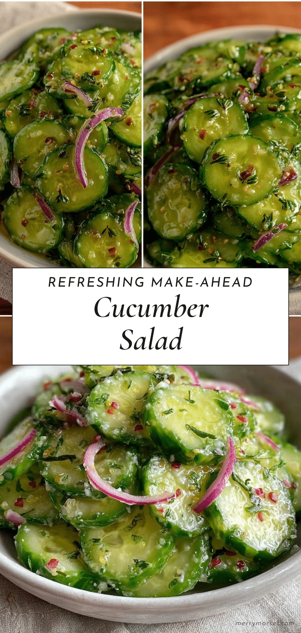 fresh make-ahead cucumber salad recipe