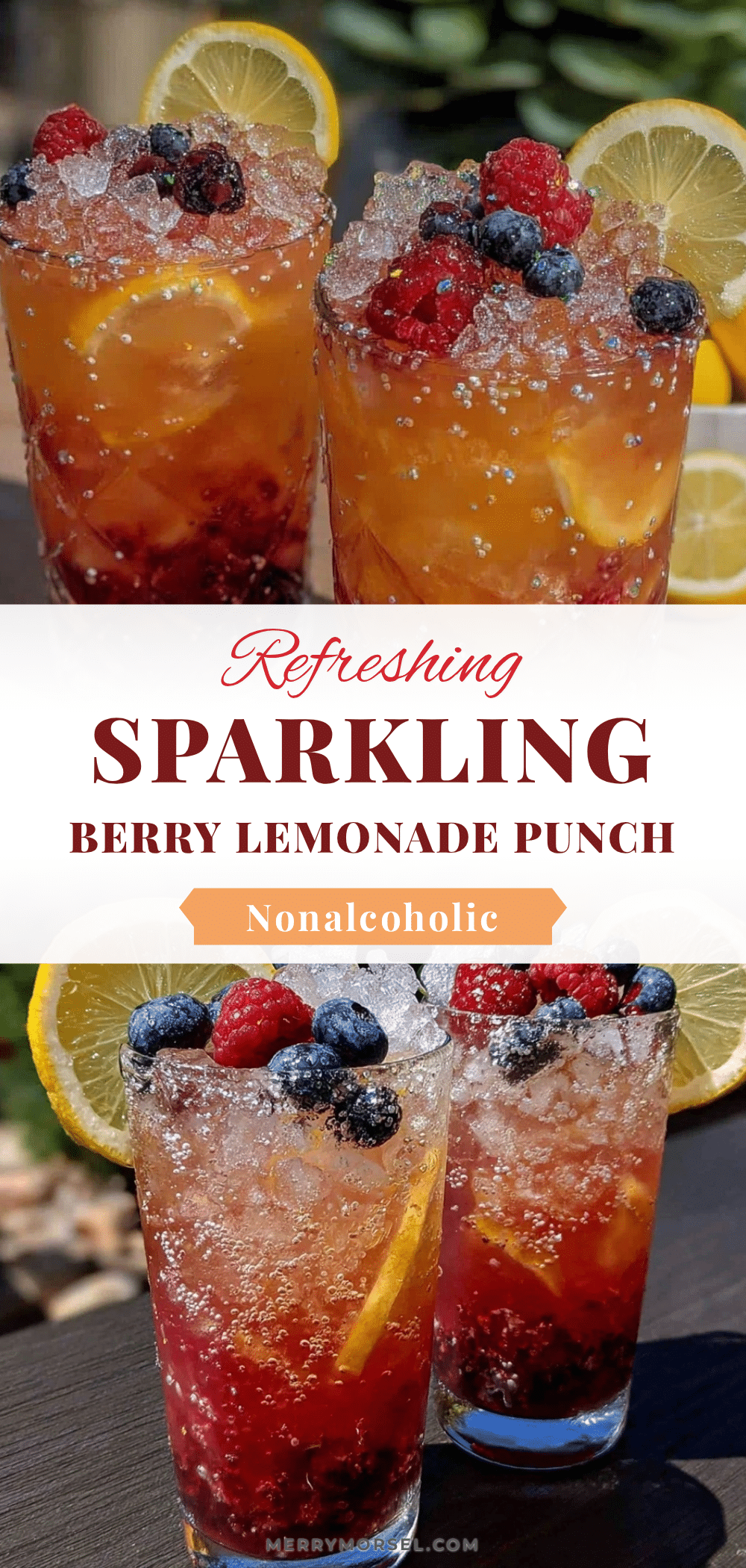 fresh sparkling berry lemonade punch recipe