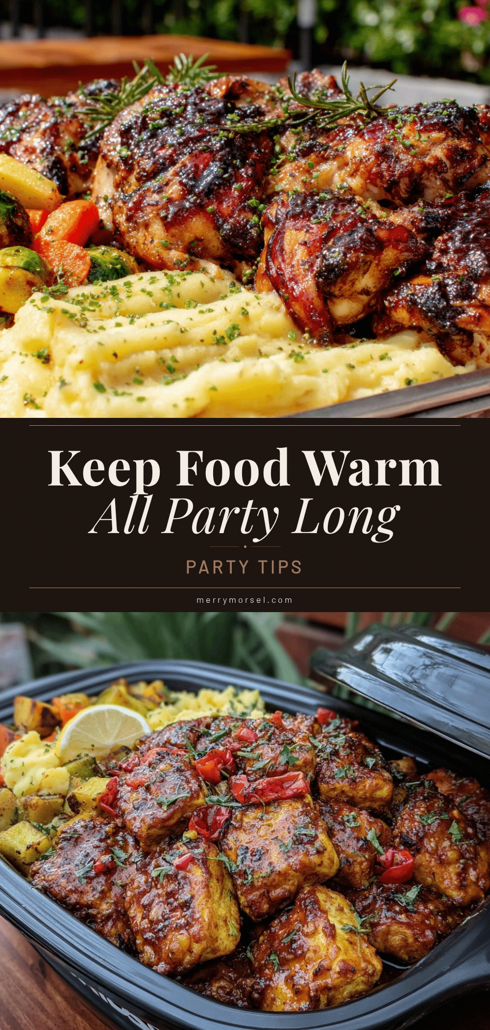 keep food warm outdoor parties recipe