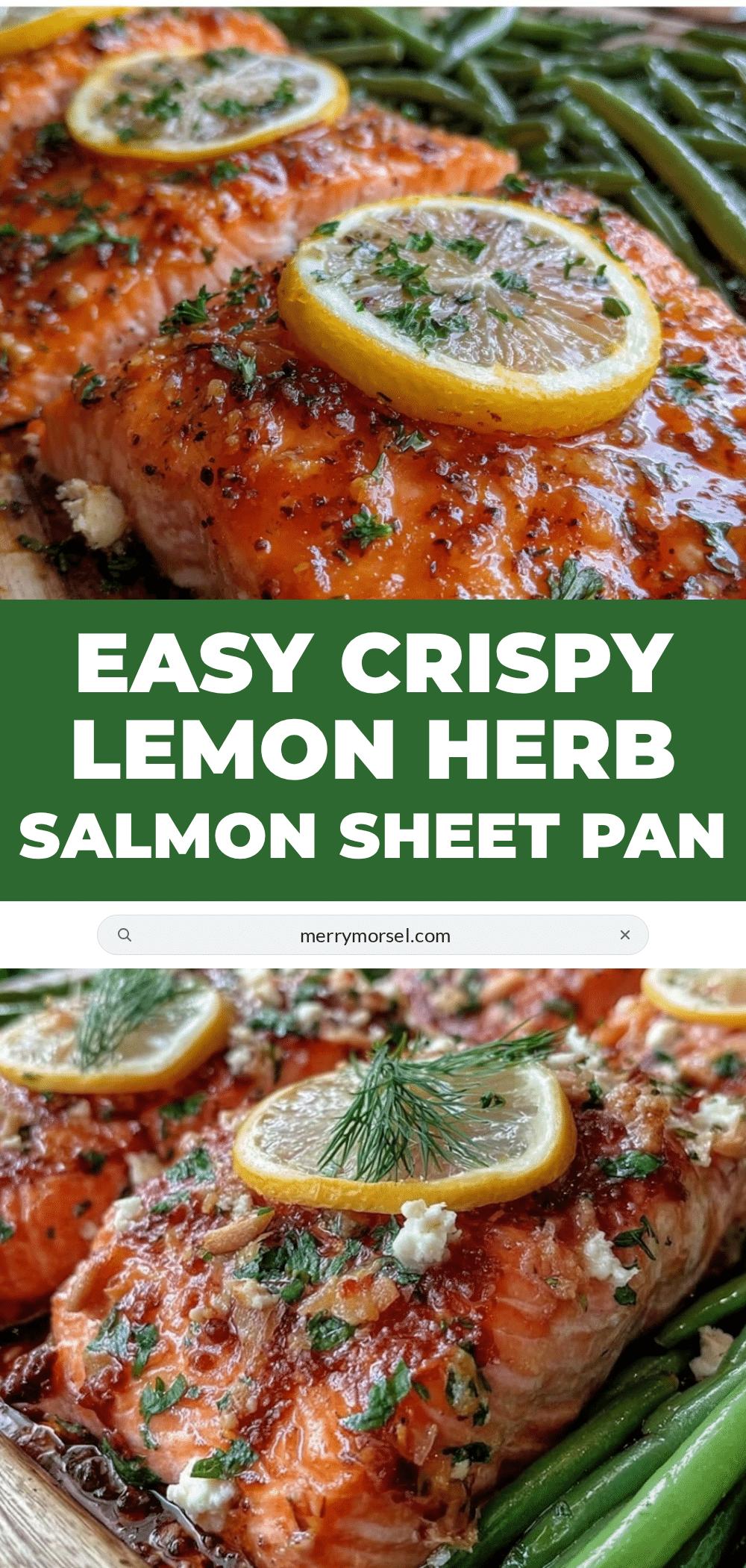lemon herb salmon sheet pan dinner recipe