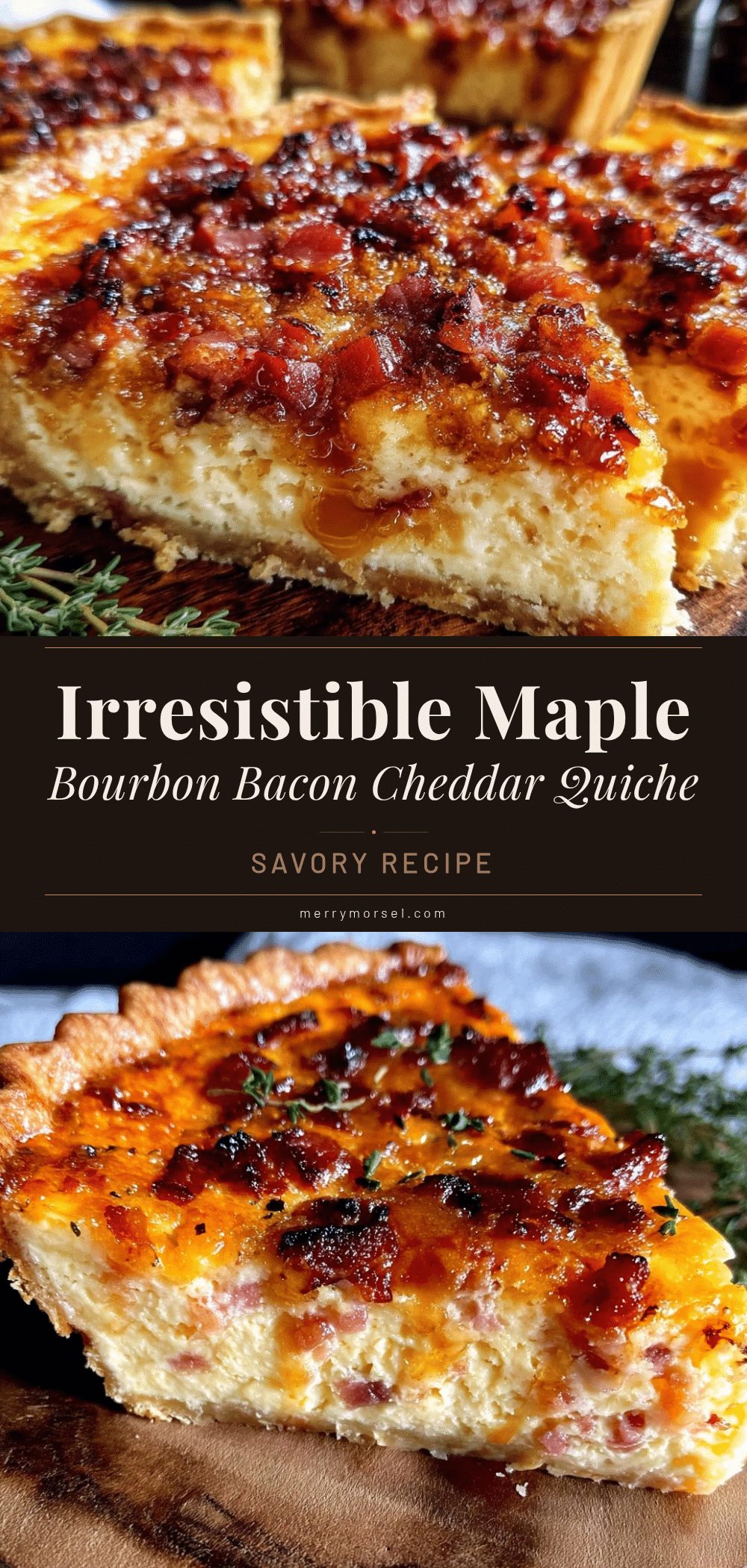 maple bourbon bacon cheddar quiche recipe