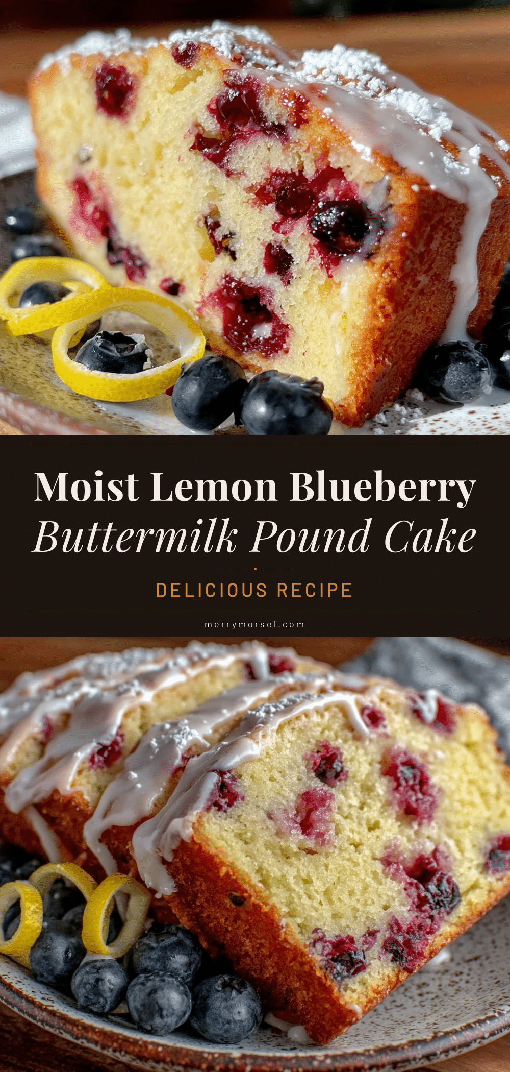 moist lemon blueberry buttermilk pound cake recipe