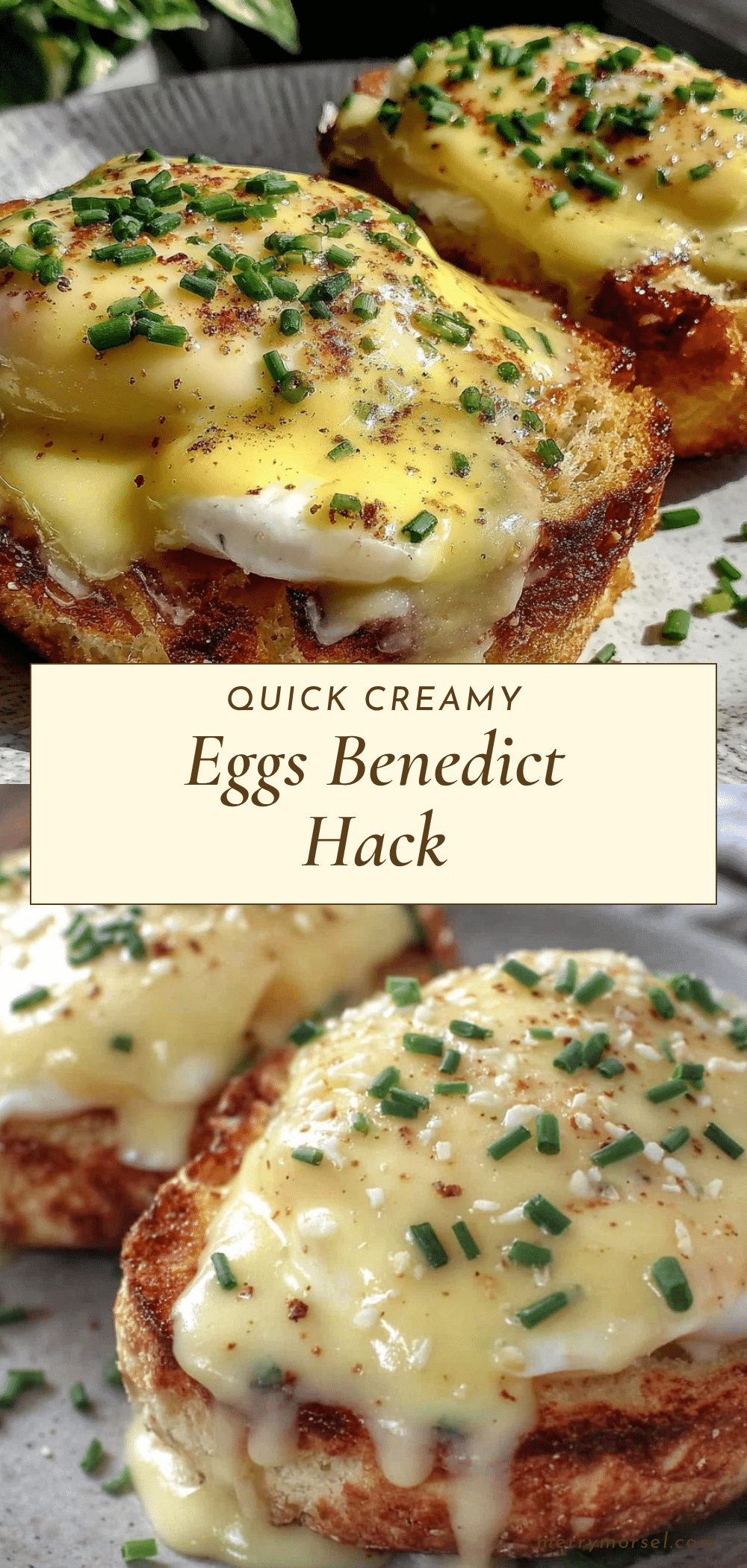 quick creamy eggs benedict hack recipe