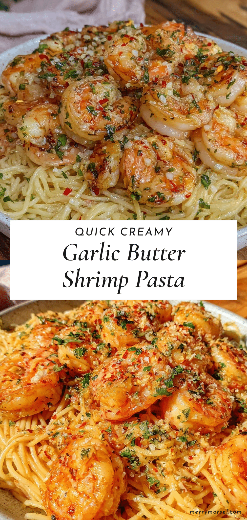 quick garlic butter shrimp pasta recipe