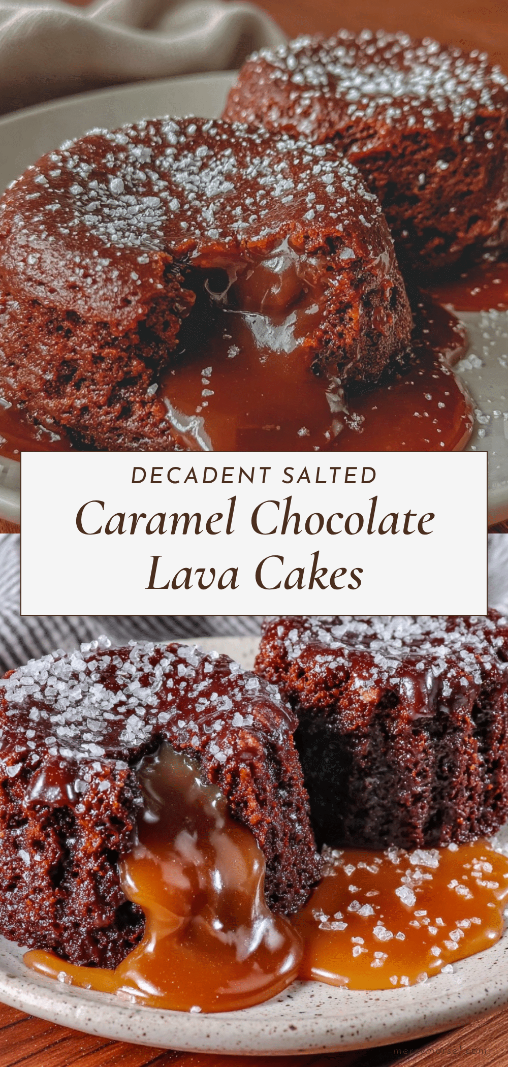 salted caramel chocolate lava cakes recipe