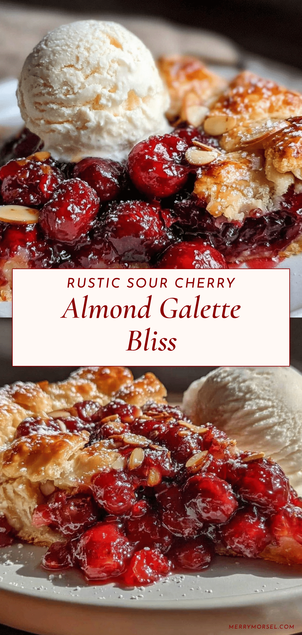 sour cherry almond galette recipe