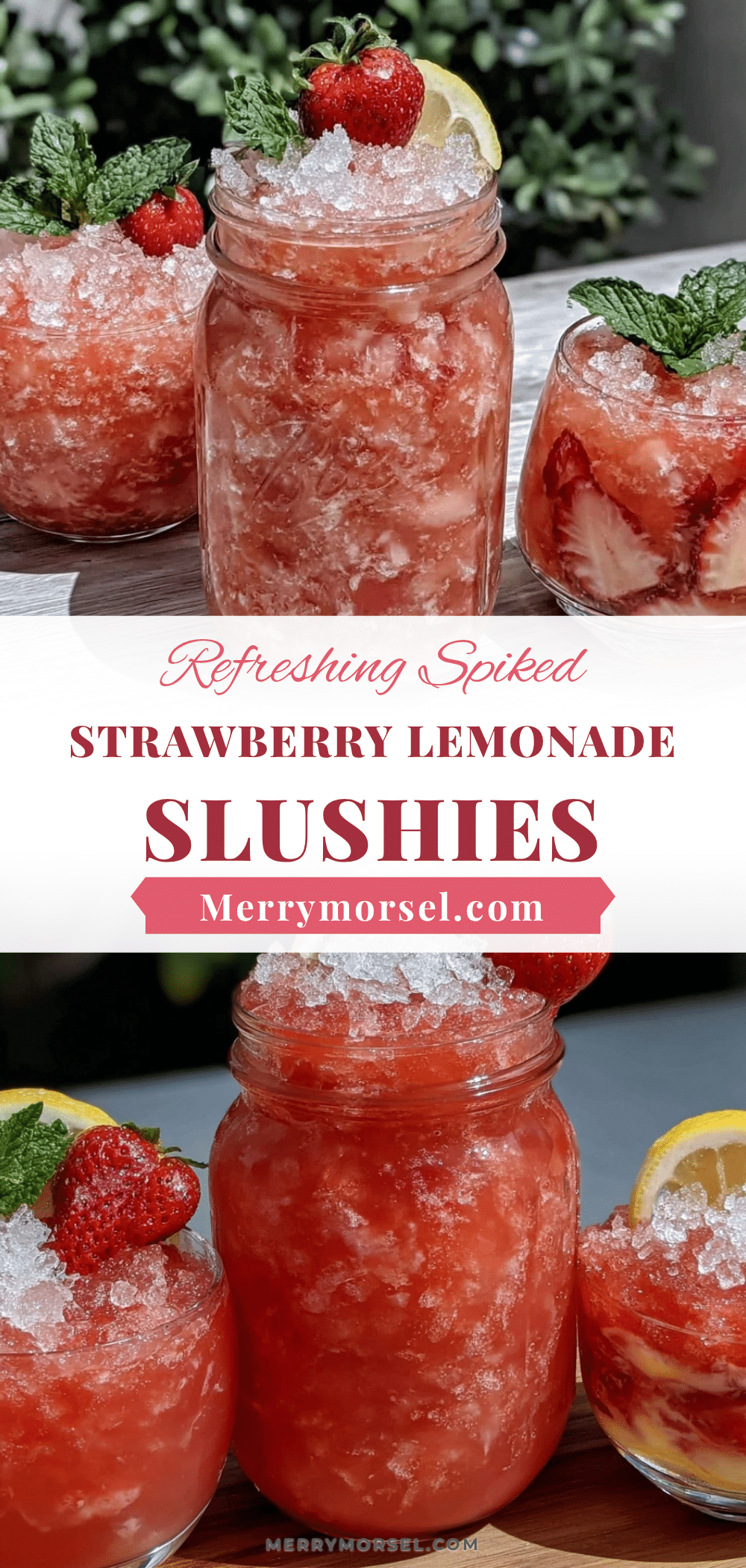 spiked strawberry lemonade slushies recipe