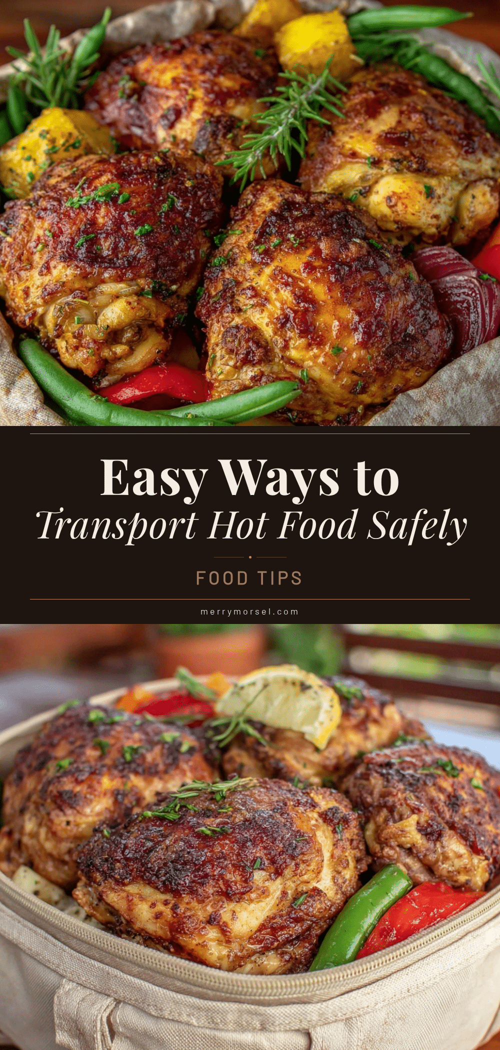 transport hot food without a cooler recipe
