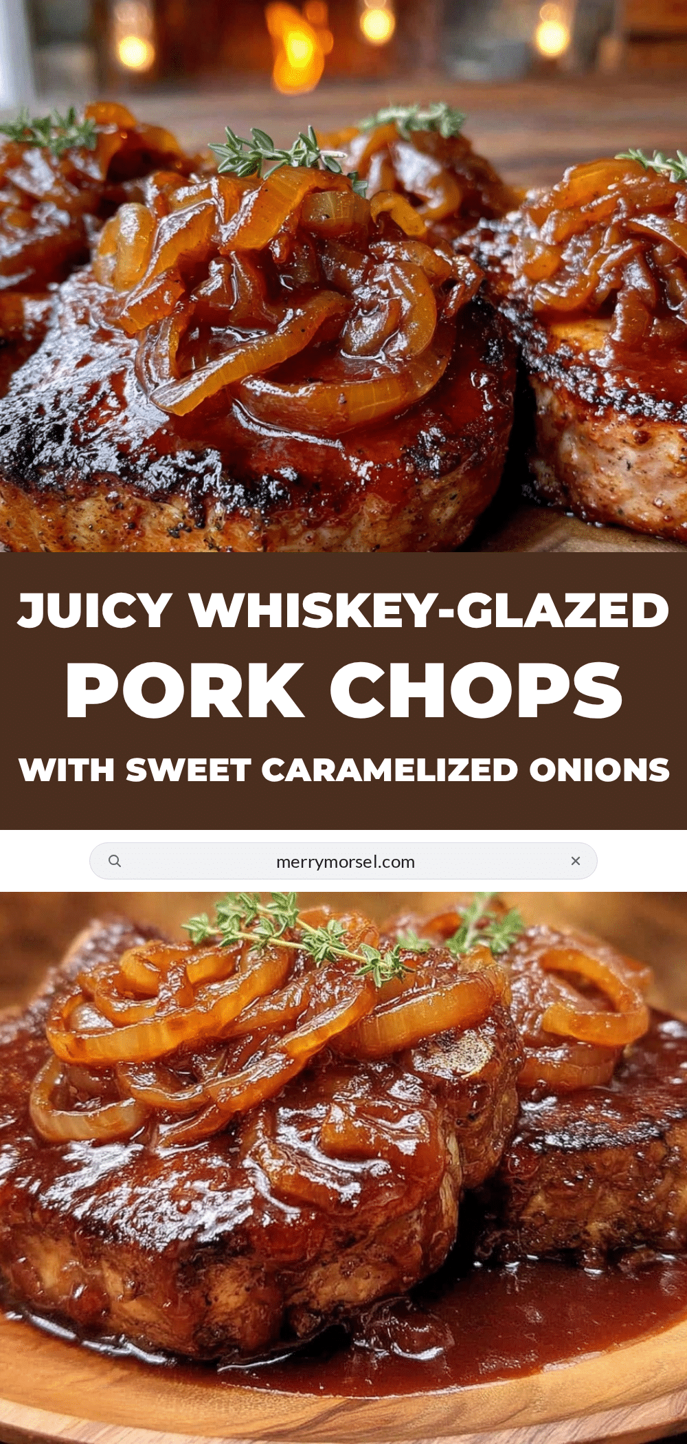 whiskey-glazed pork chops recipe