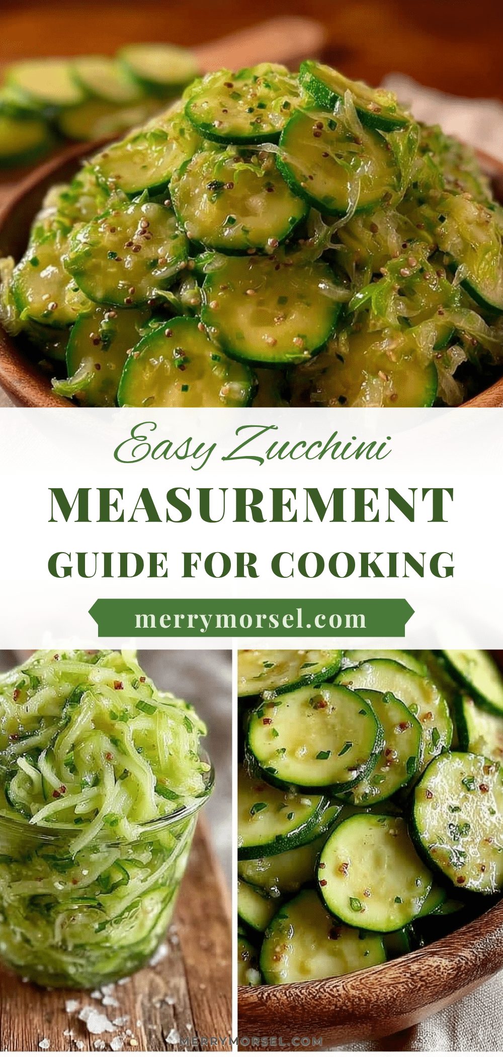 zucchini measurement guide recipe