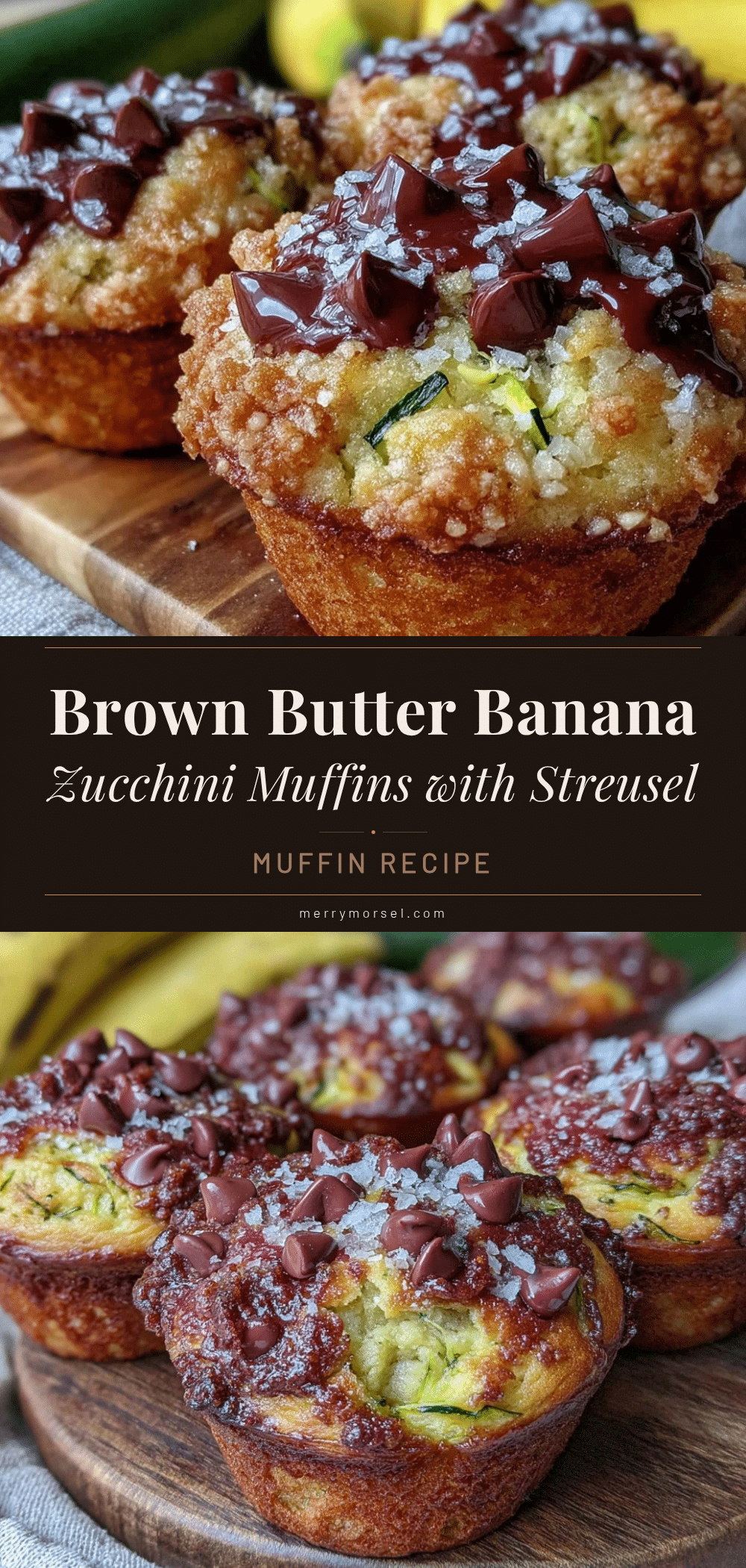 brown butter banana zucchini muffins recipe
