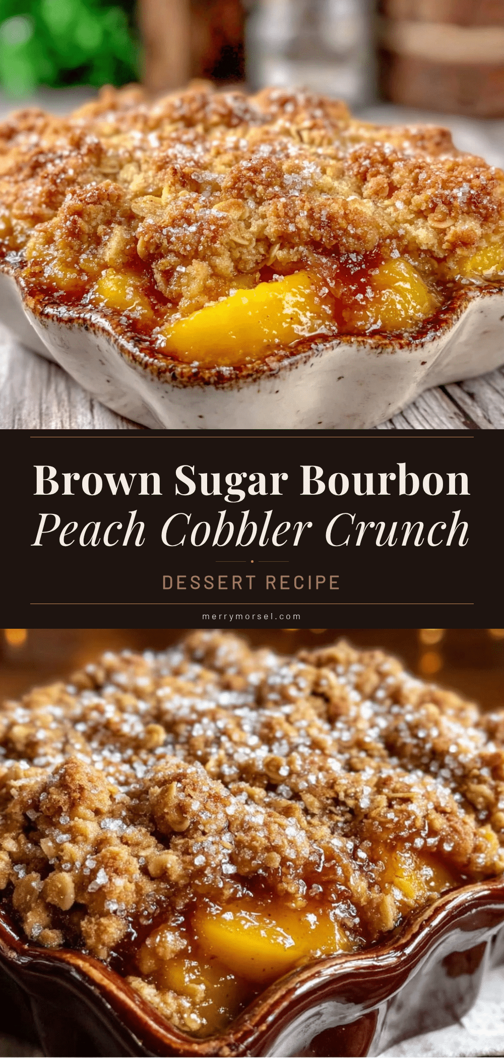 brown sugar bourbon peach cobbler recipe