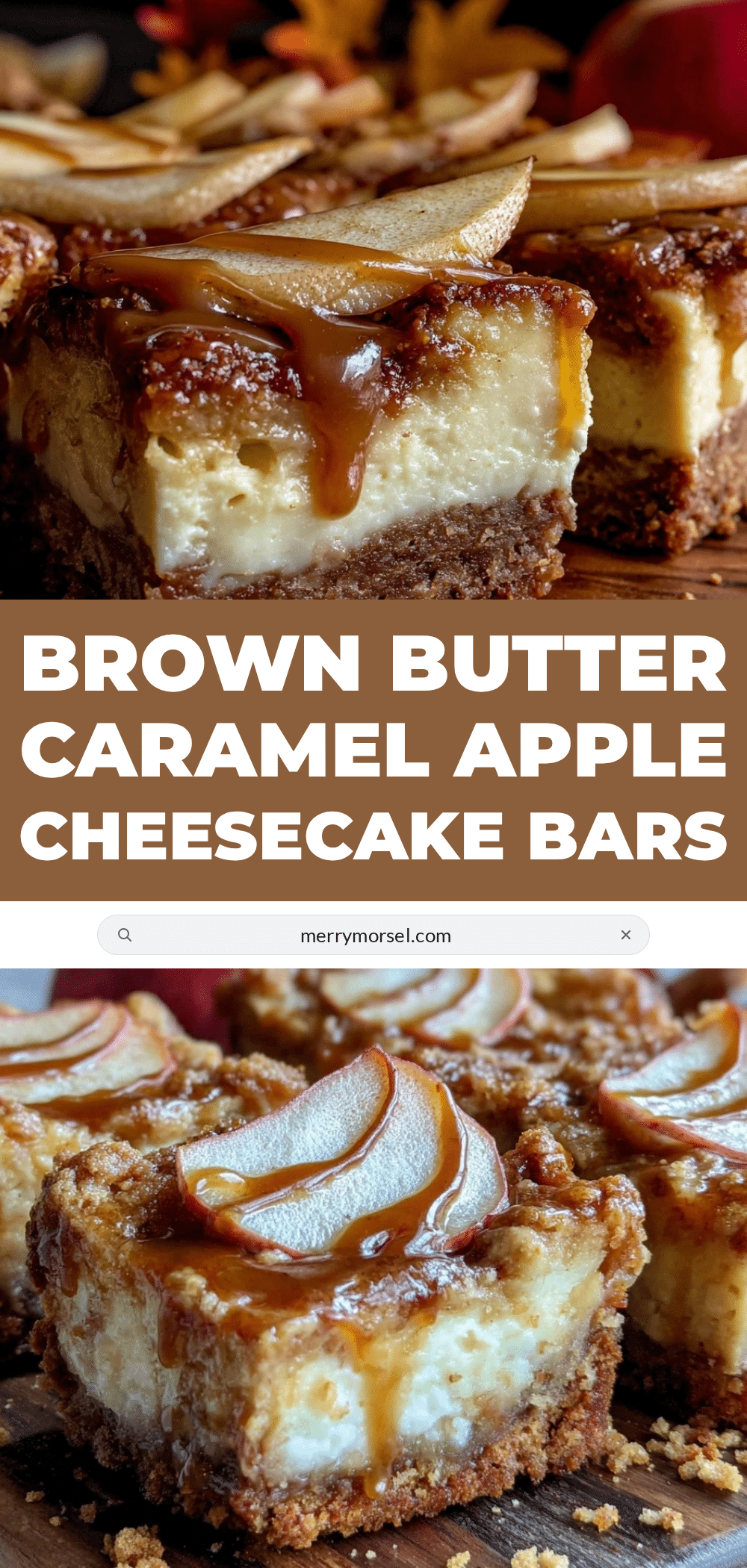 caramel apple cheesecake bars recipe
