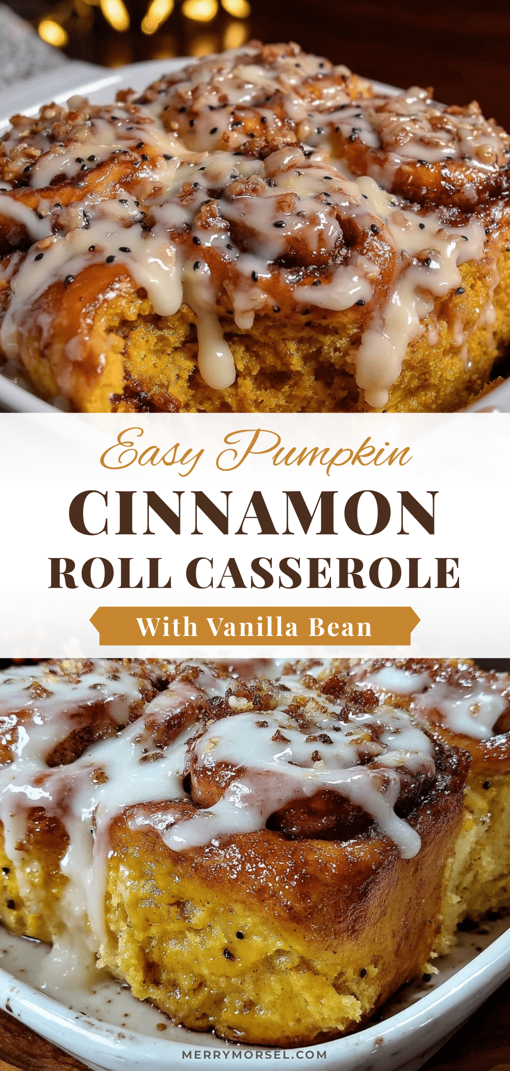 cozy pumpkin cinnamon roll casserole recipe