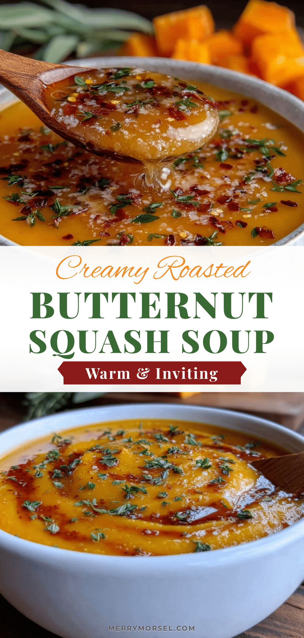 creamy roasted butternut squash soup recipe