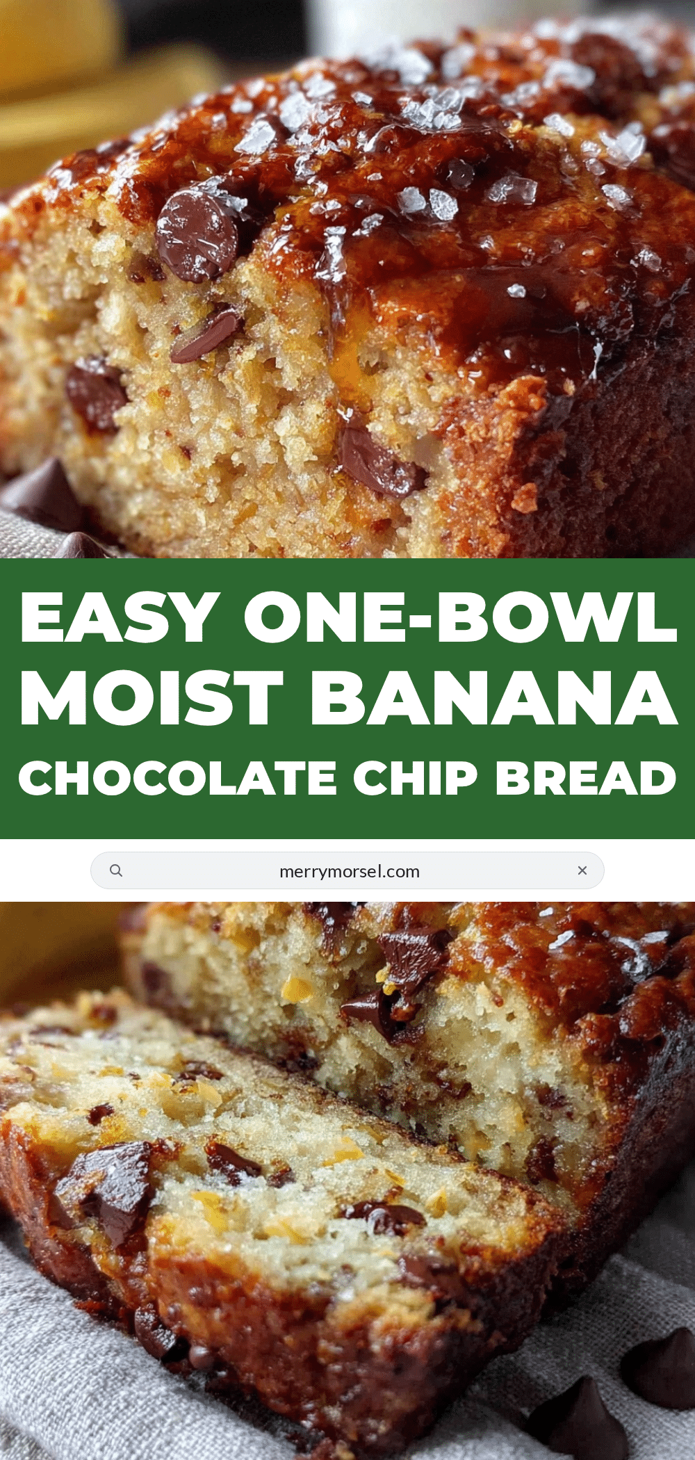easy one-bowl banana chocolate chip bread recipe
