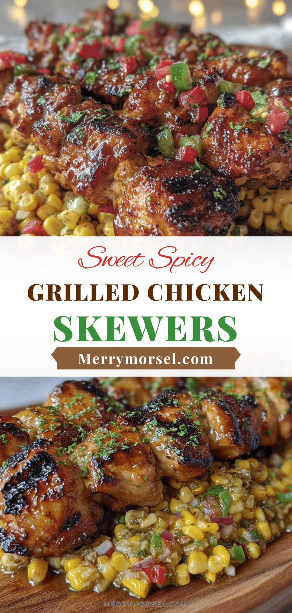 grilled honey jalapeño chicken skewers recipe