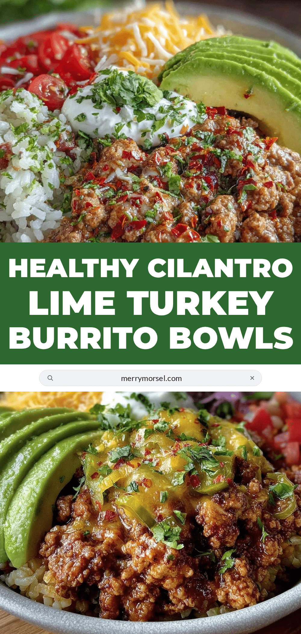 Healthy Ground Turkey Burrito Bowls recipe