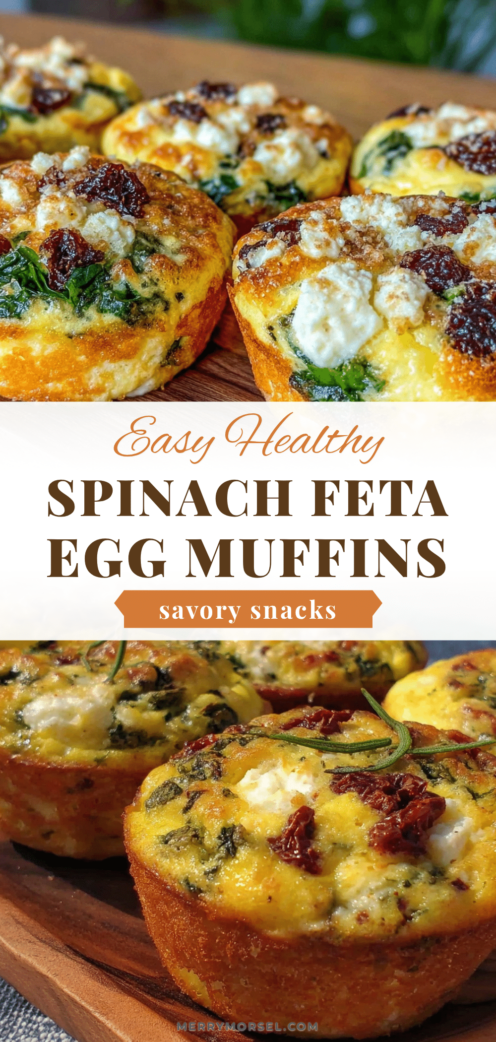 healthy spinach feta breakfast egg muffins recipe
