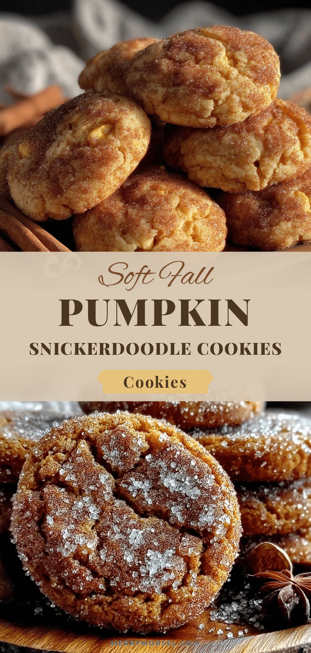 pumpkin snickerdoodle cookies recipe