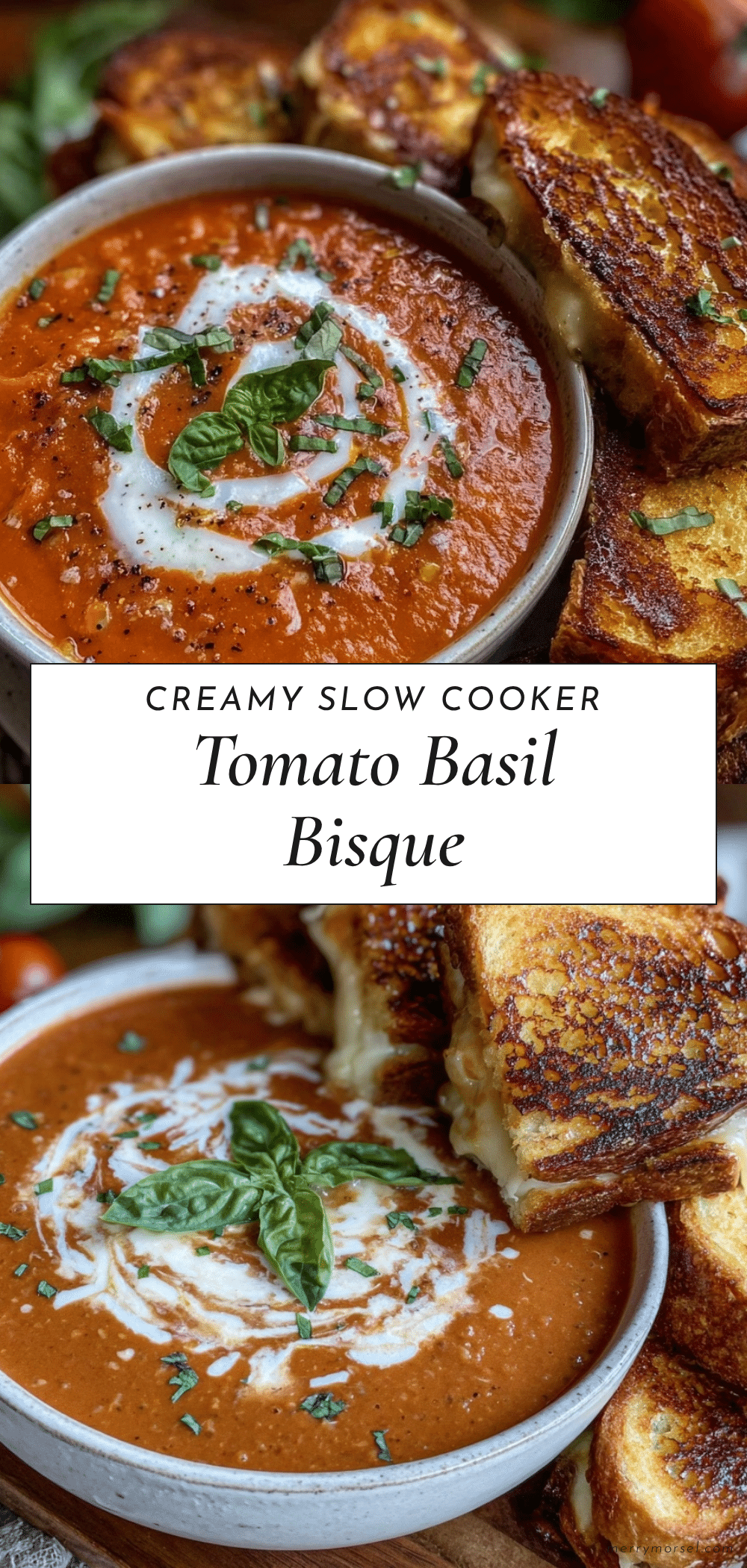 slow cooker roasted tomato basil bisque recipe