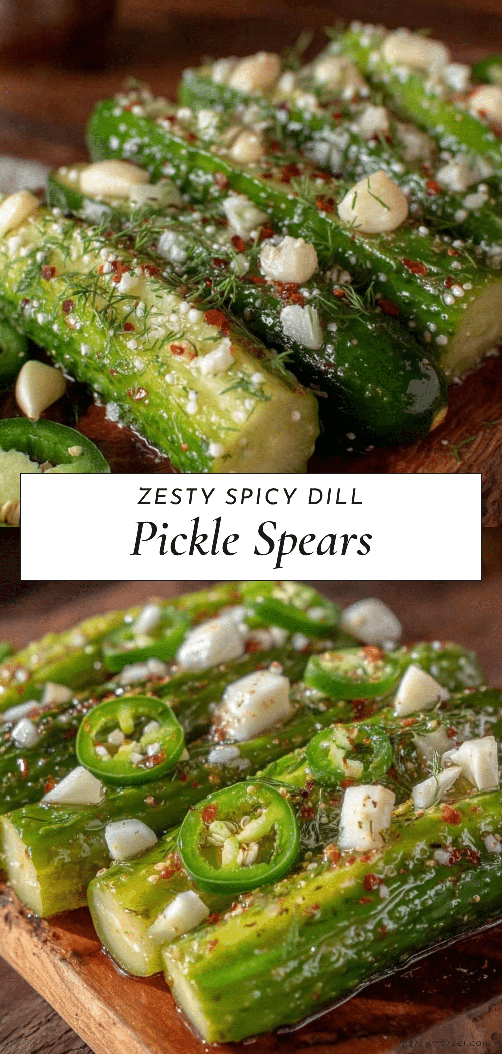 spicy dill refrigerator pickle spears recipe