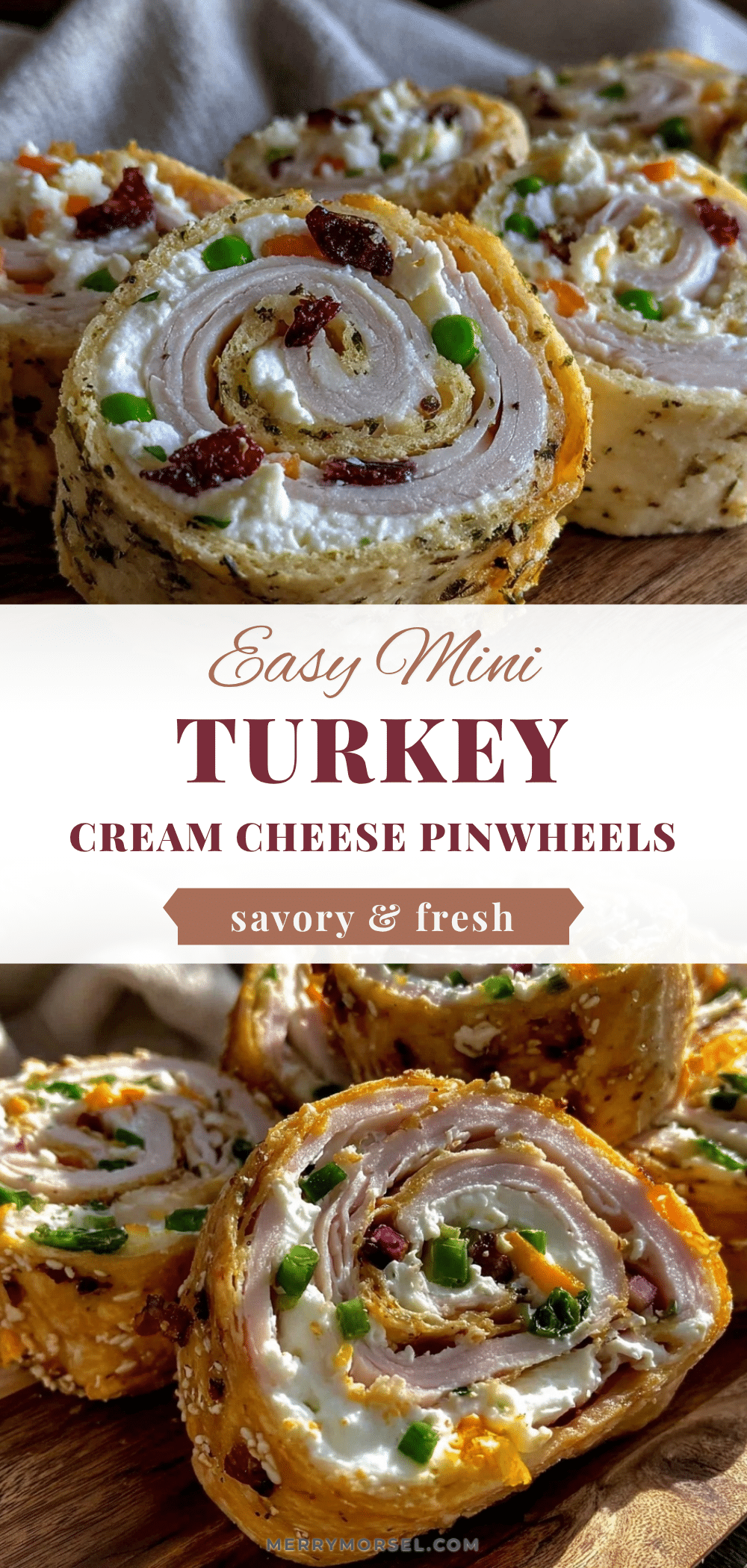 turkey cream cheese pinwheel roll-ups recipe