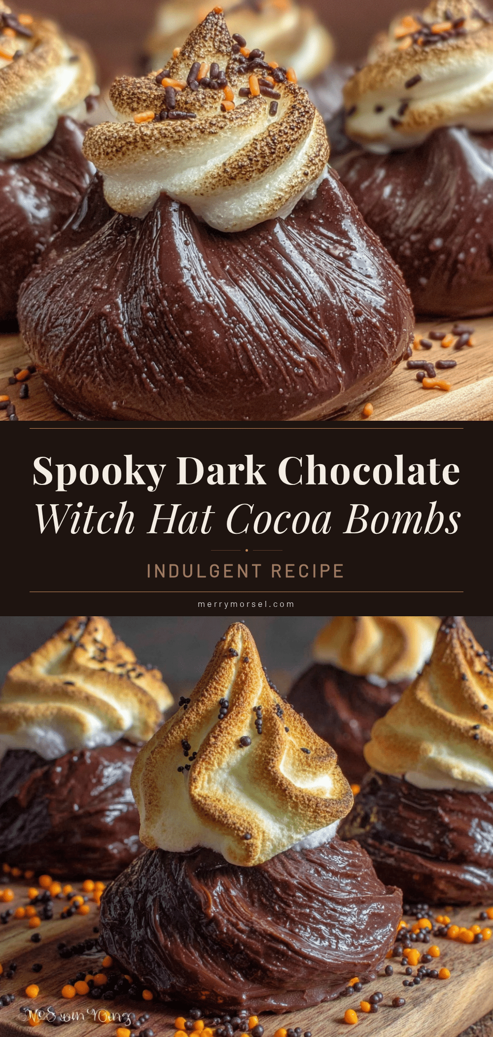 witch hat cocoa bombs recipe