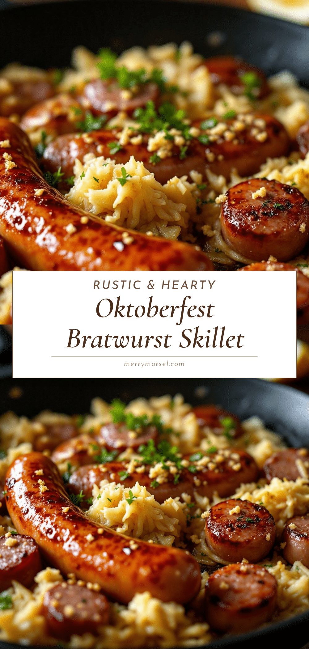 bratwurst and sauerkraut skillet recipe