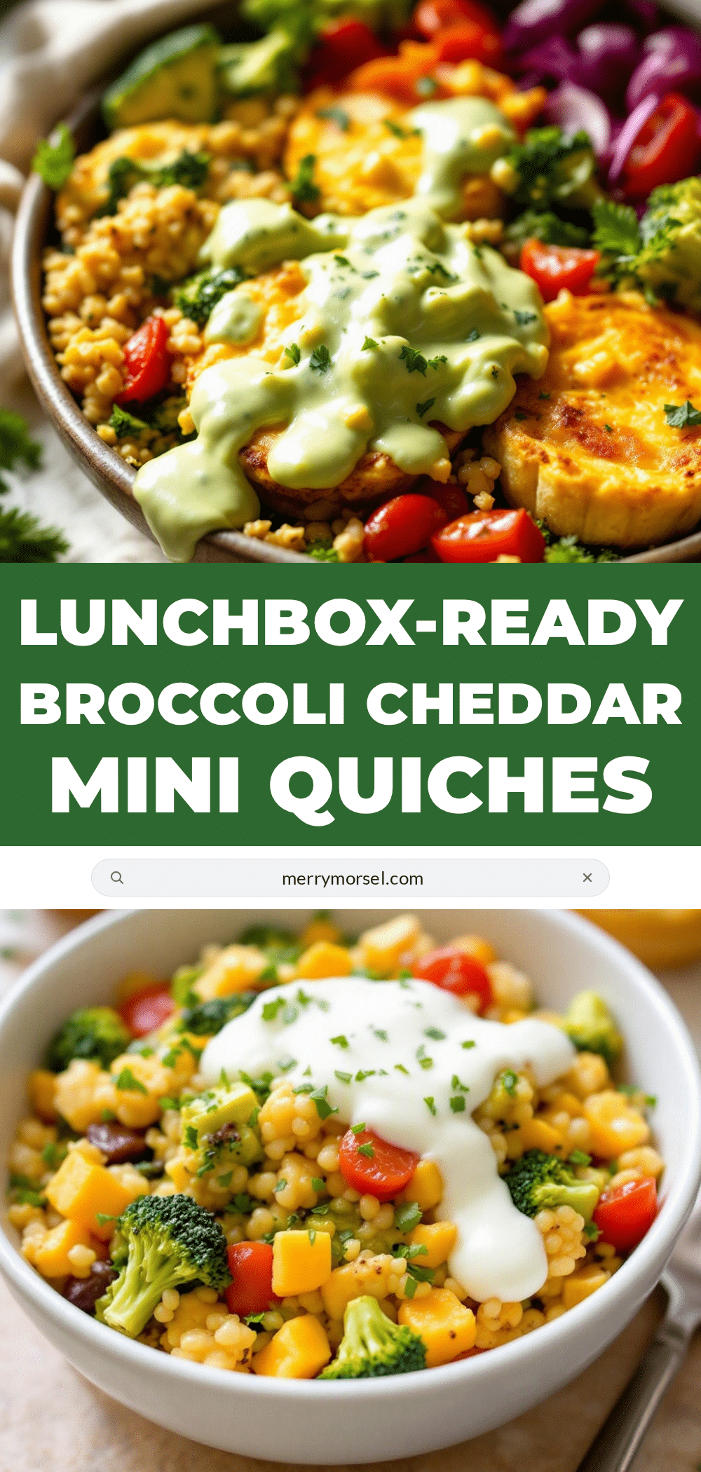 broccoli cheddar mini quiches recipe