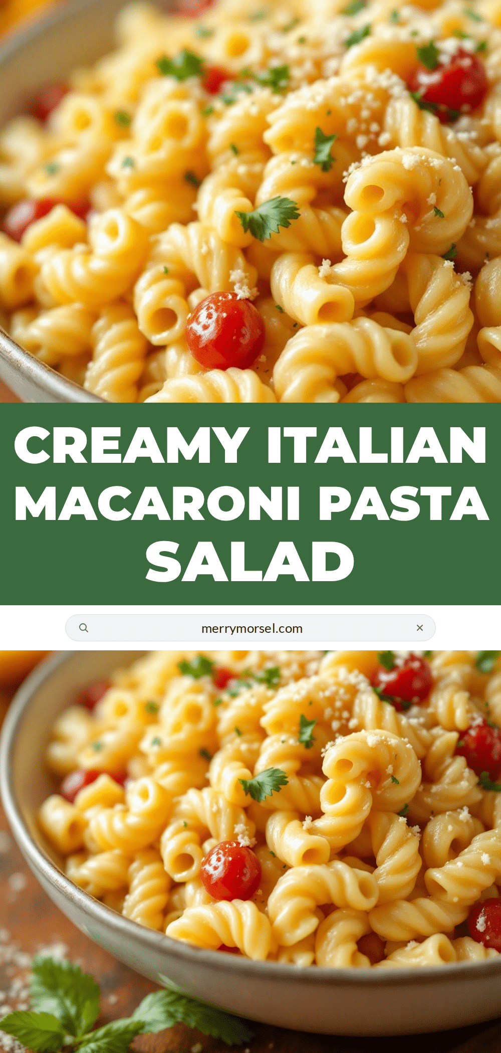 classic macaroni pasta salad with creamy italian dressing recipe