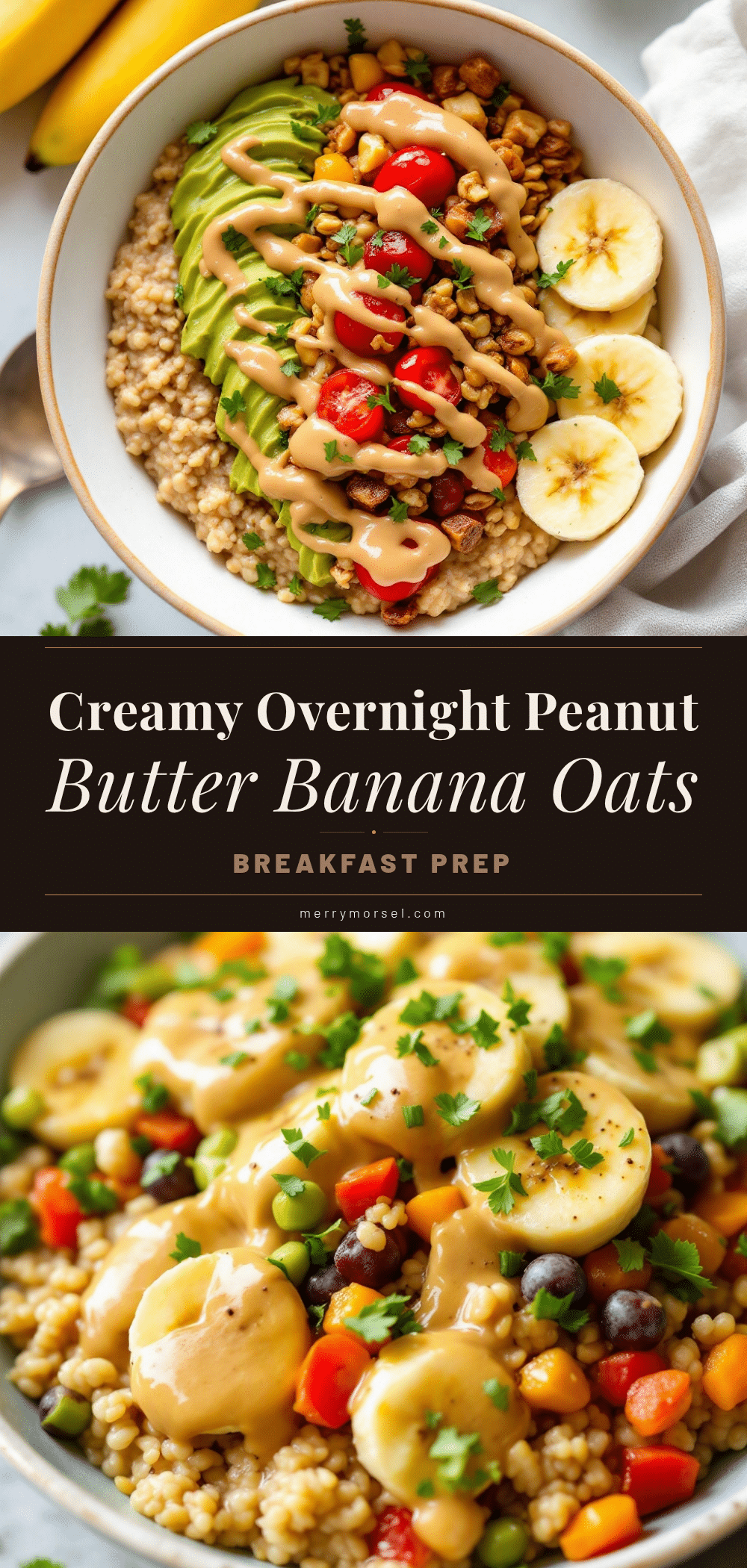 creamy overnight peanut butter banana oats recipe