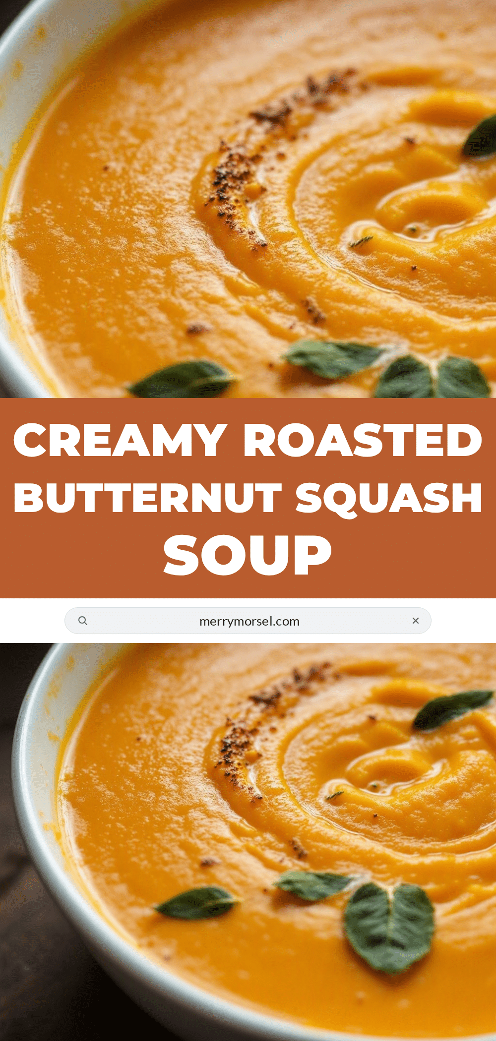 creamy roasted butternut squash soup with crispy sage recipe