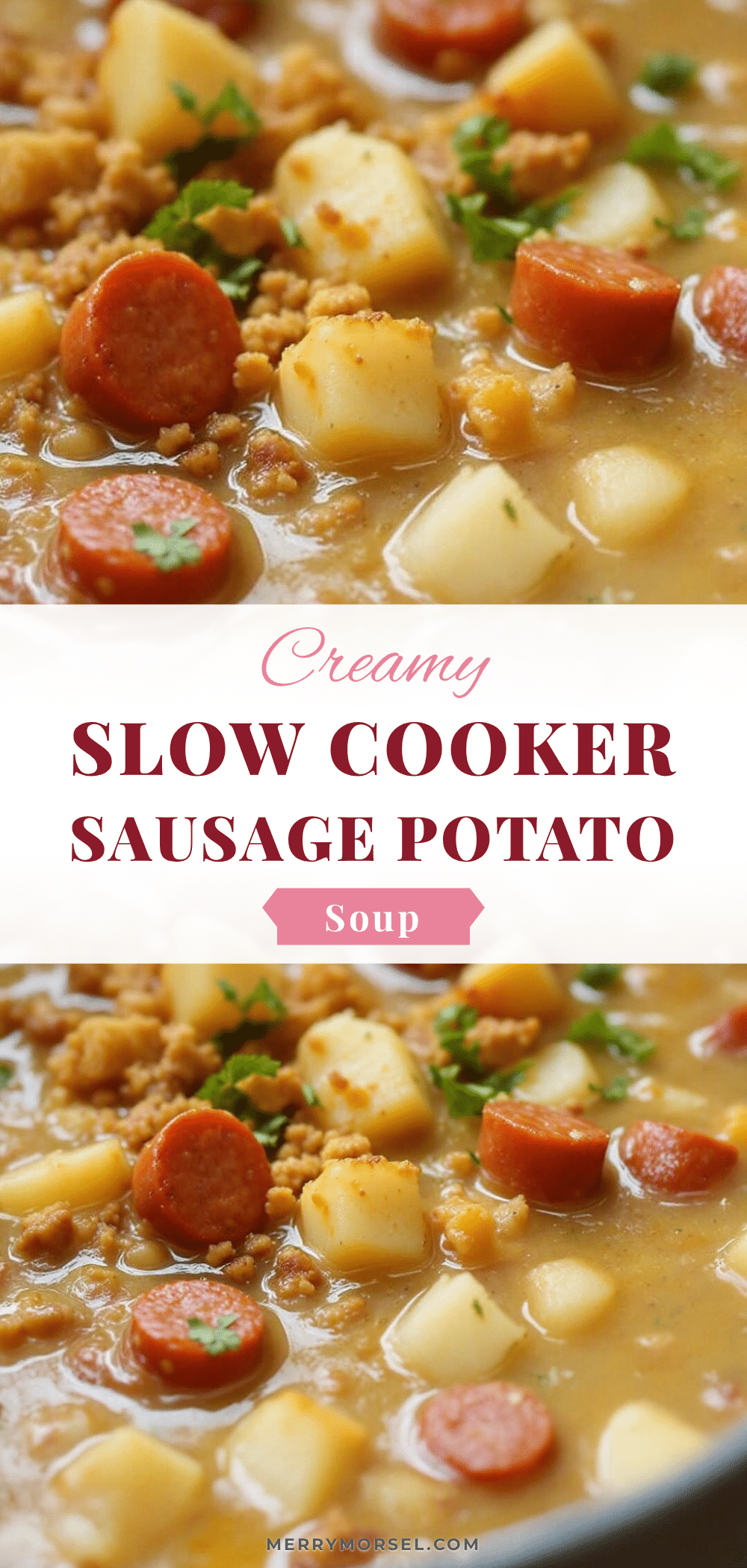 creamy slow cooker sausage potato soup recipe