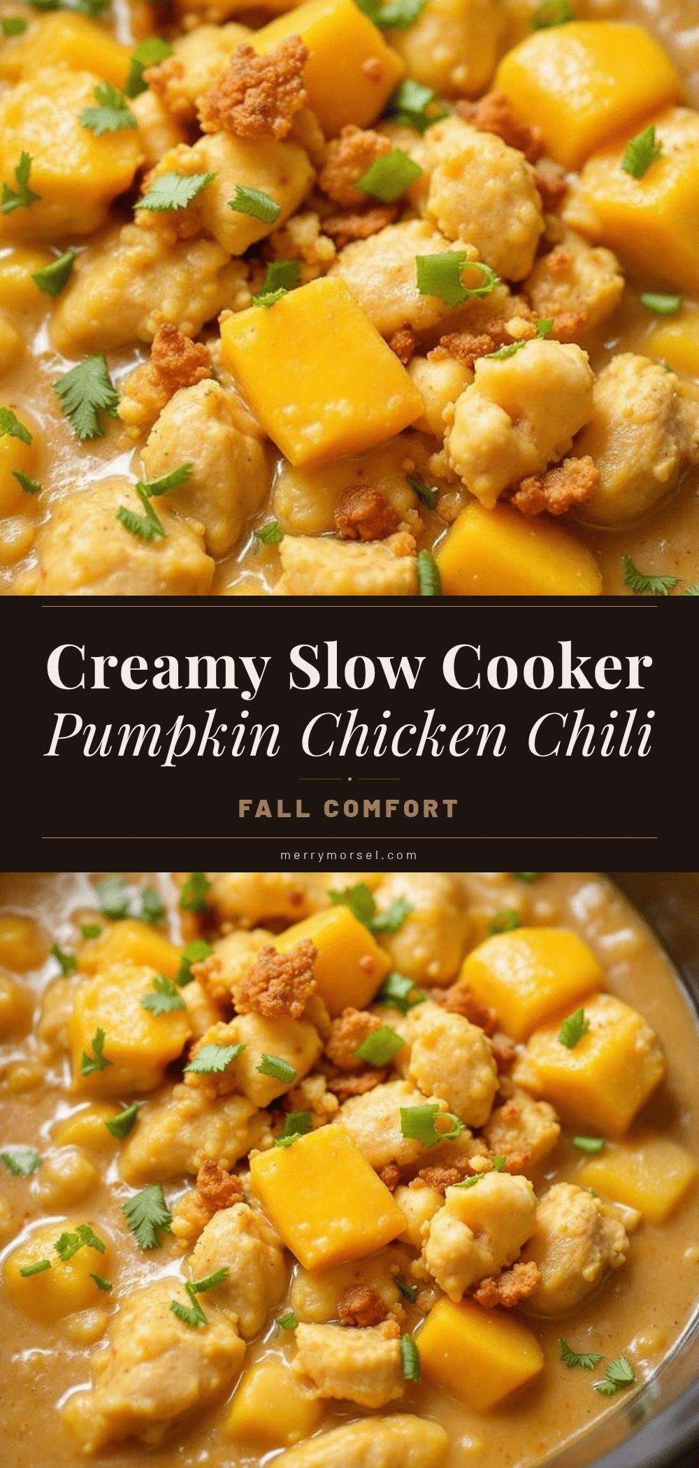 creamy white chicken chili with pumpkin recipe
