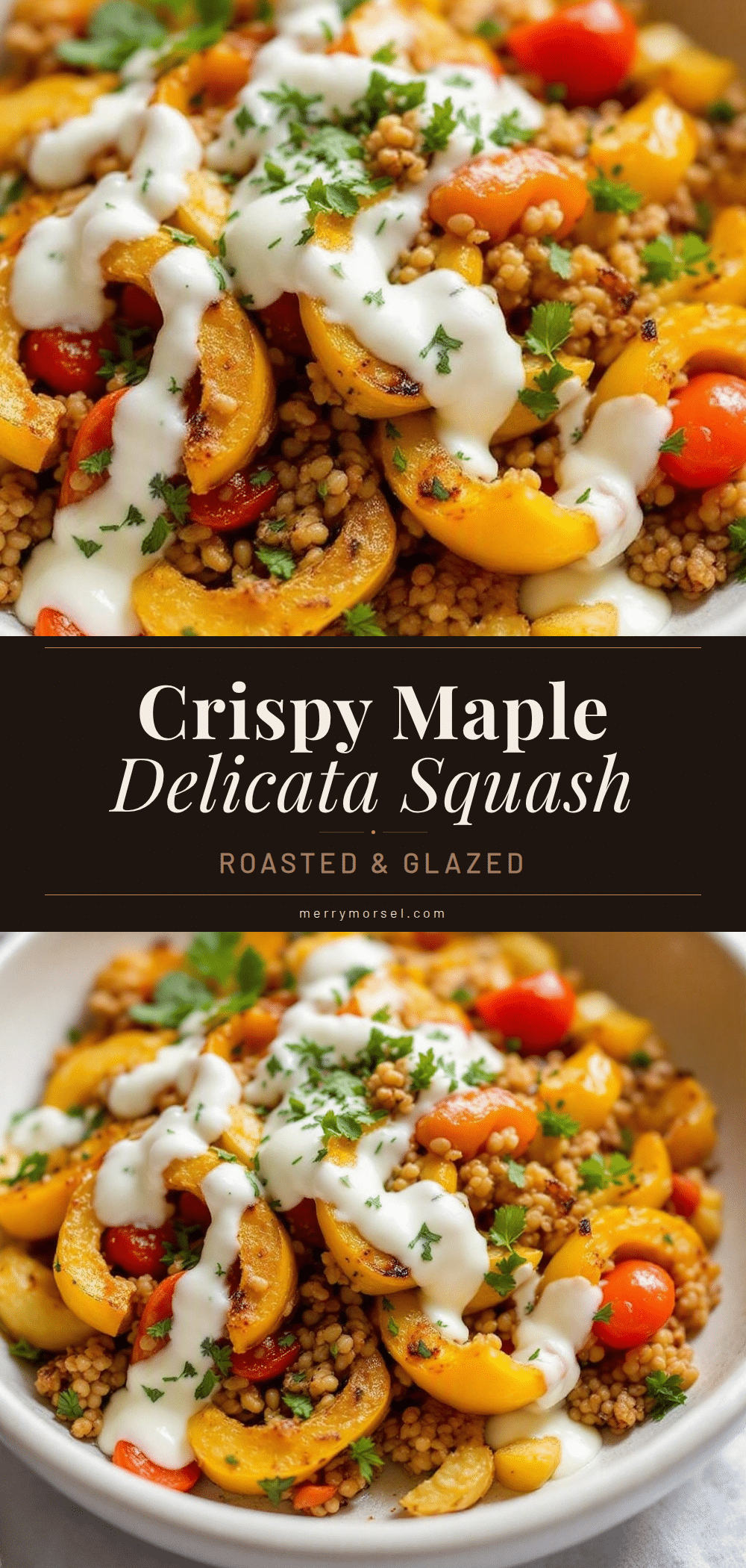 crispy maple glazed delicata squash recipe