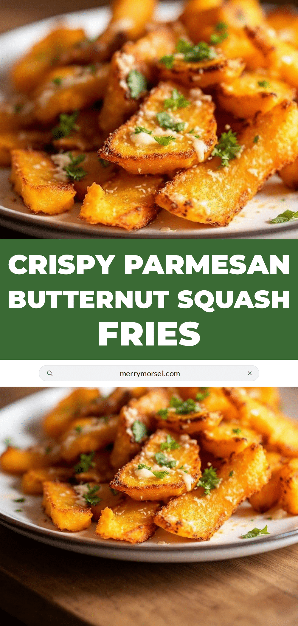Crispy Parmesan Butternut Squash Fries recipe