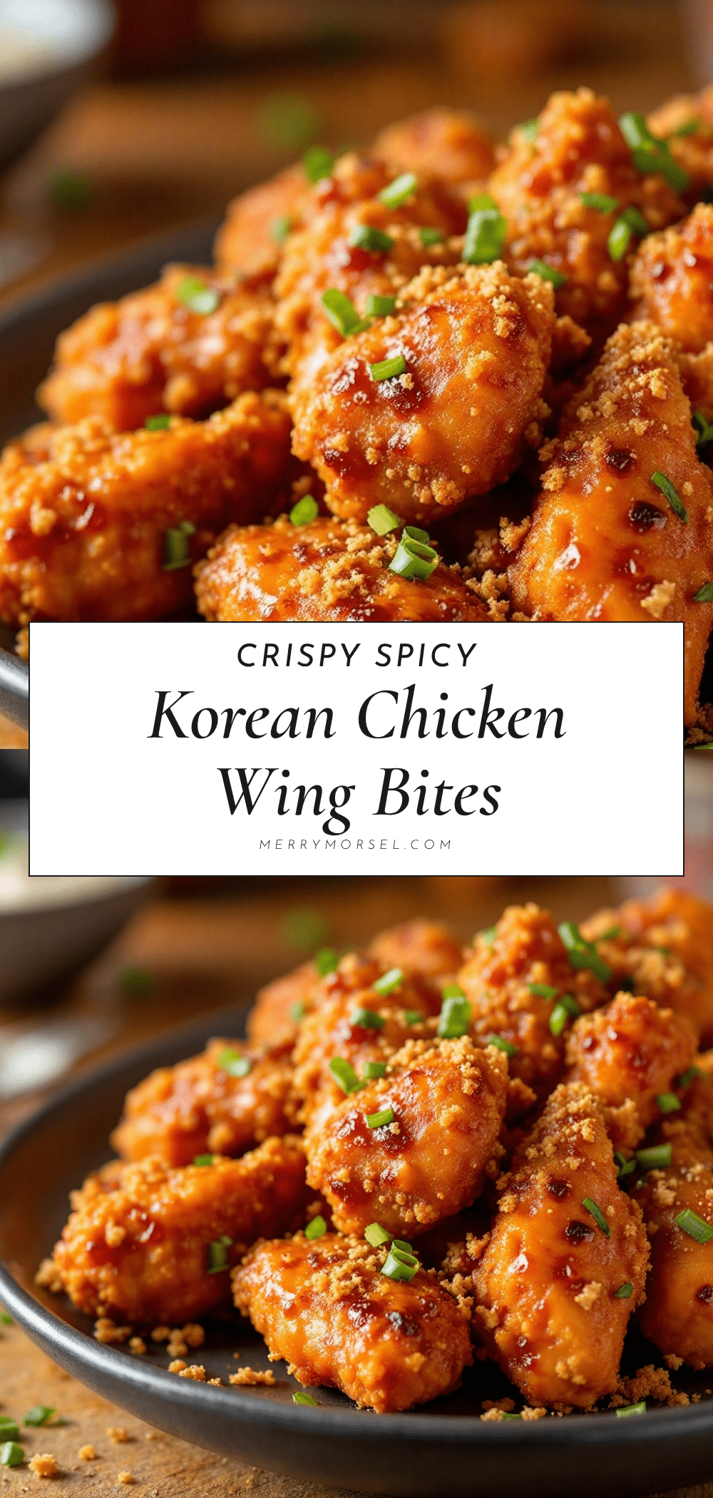 crispy spicy Korean fried chicken wing bites recipe
