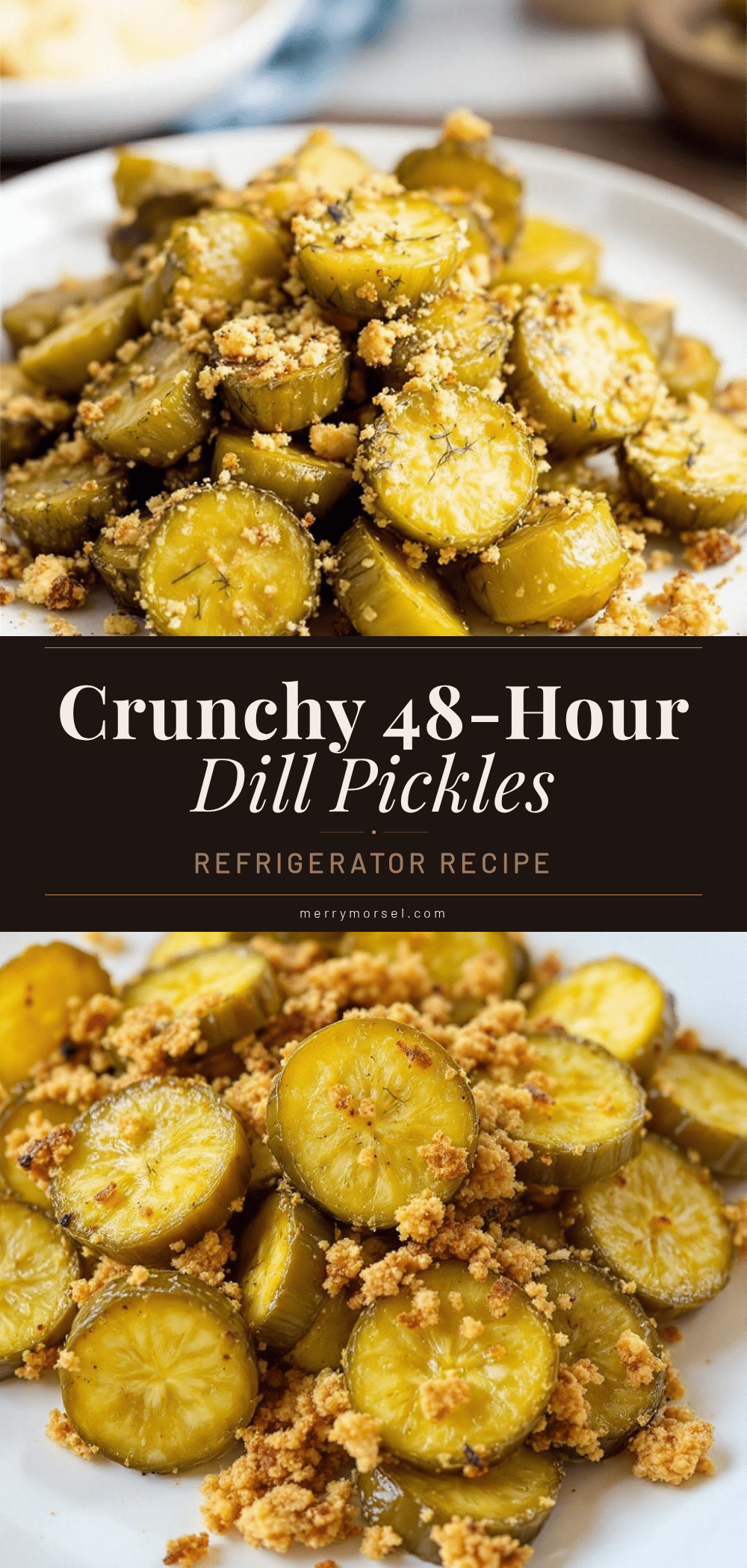 crunchy 48-hour refrigerator dill pickles recipe