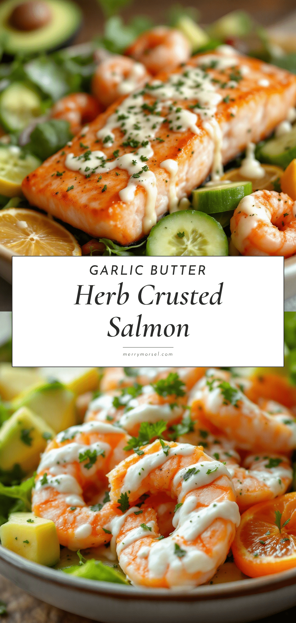 easy garlic butter herb crusted salmon recipe