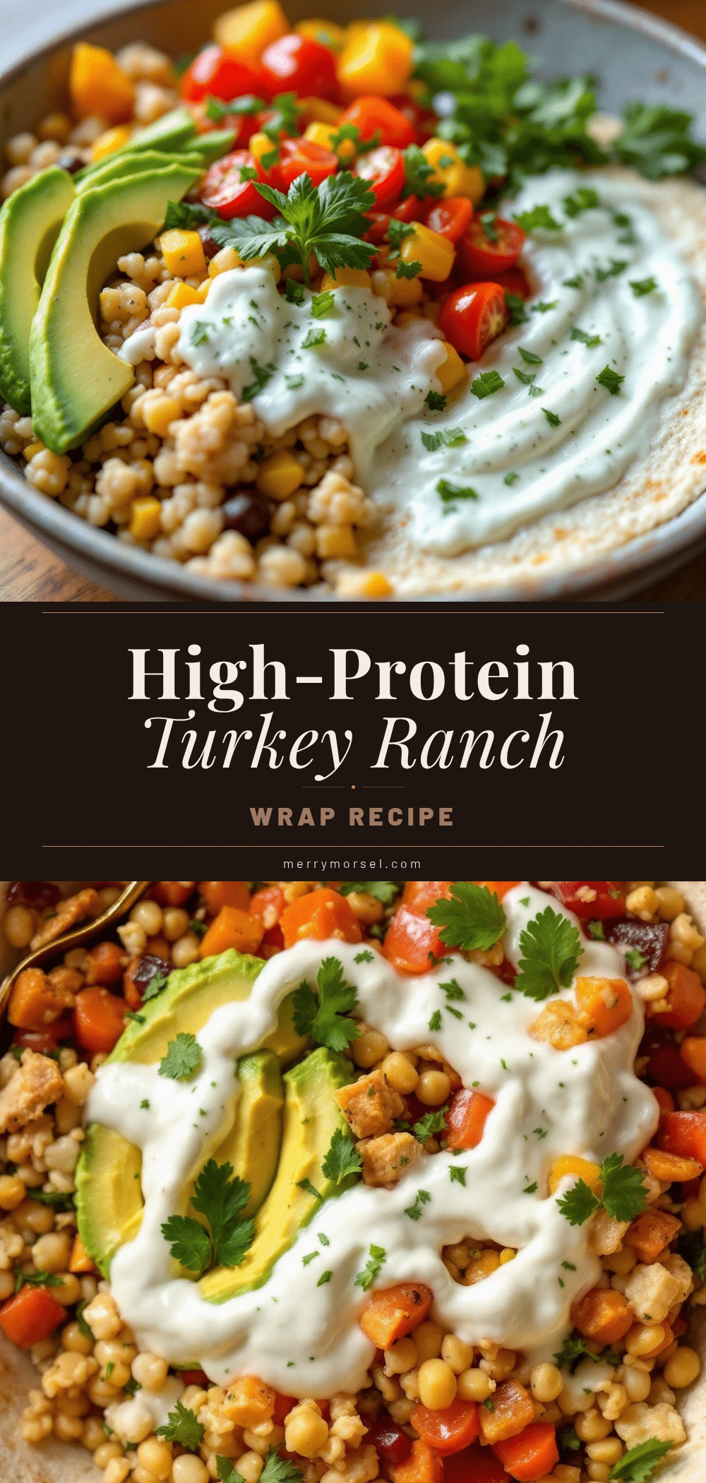 easy high-protein turkey ranch wrap recipe