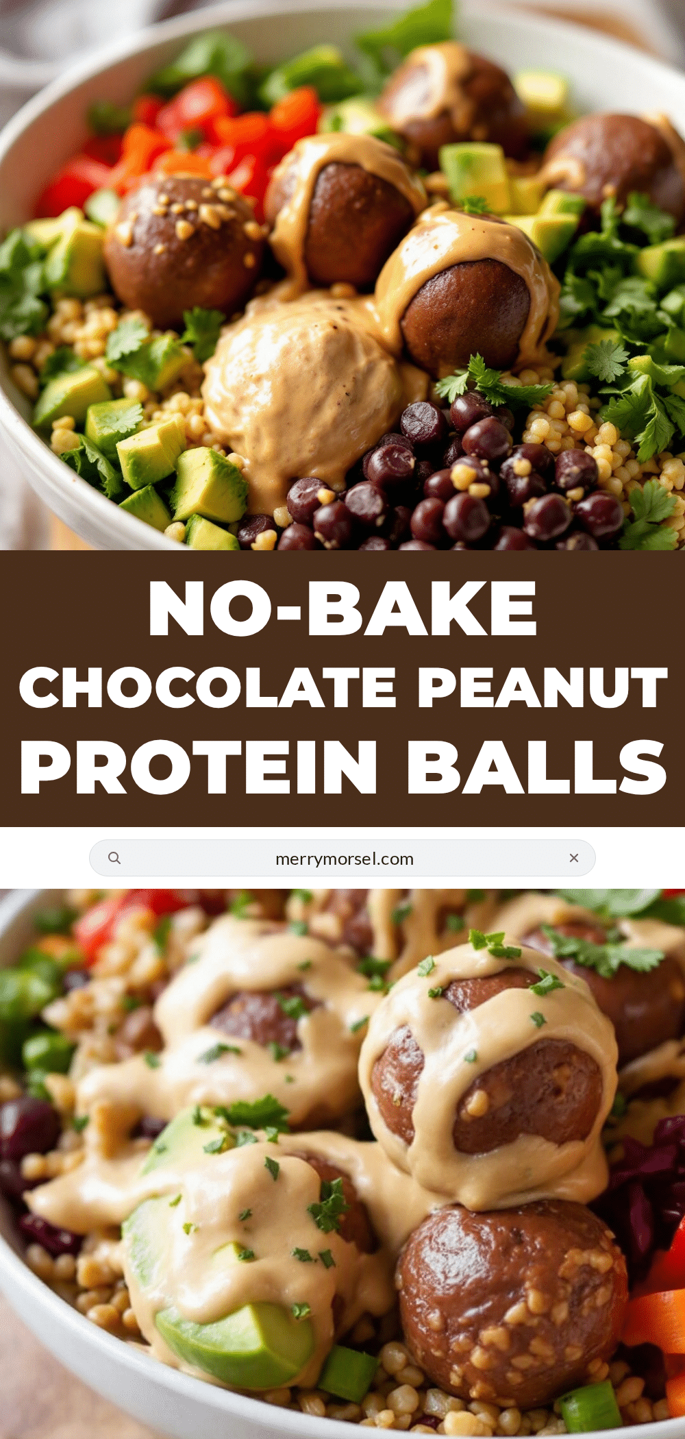 easy no-bake chocolate peanut butter protein balls recipe