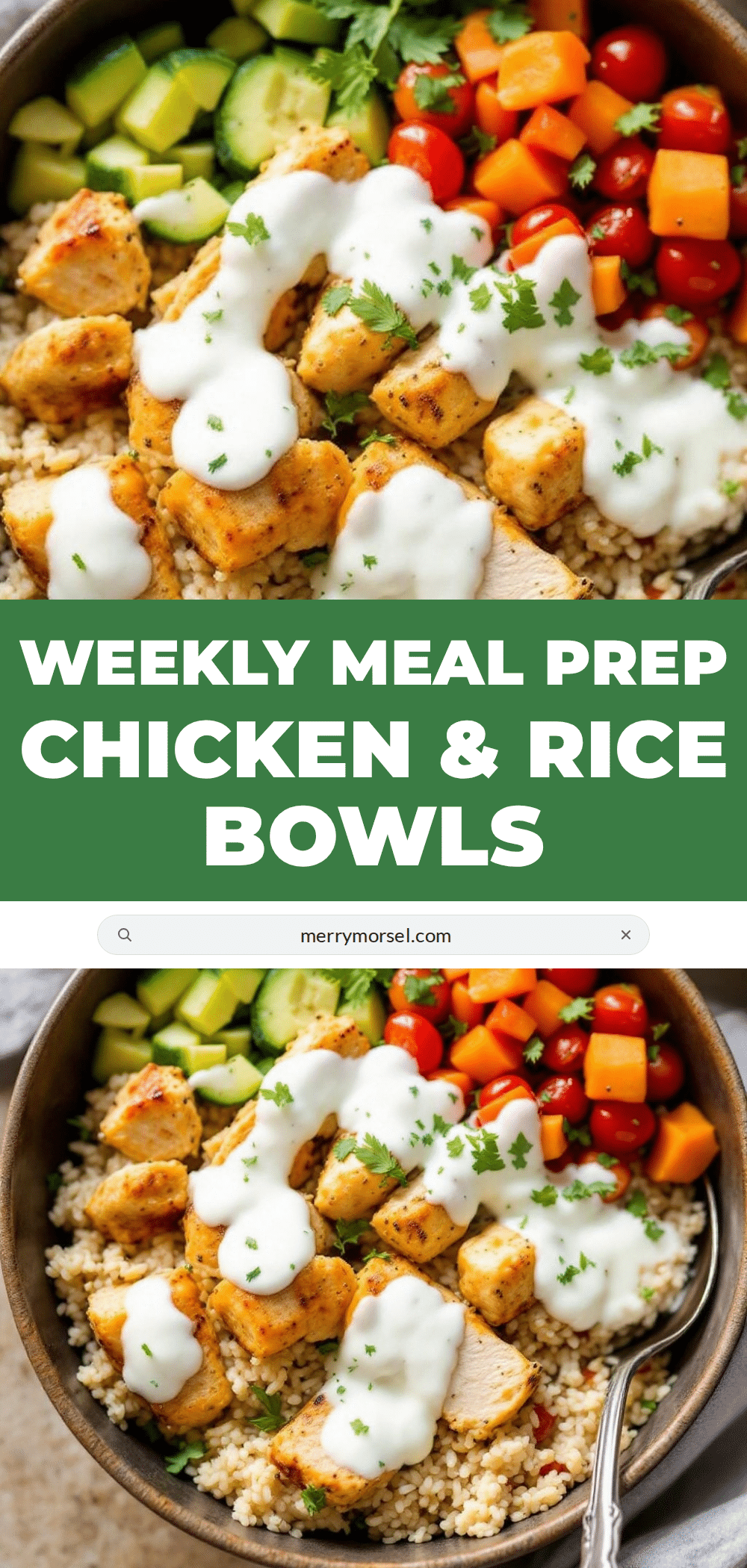 easy weekly meal prep chicken and rice bowls recipe