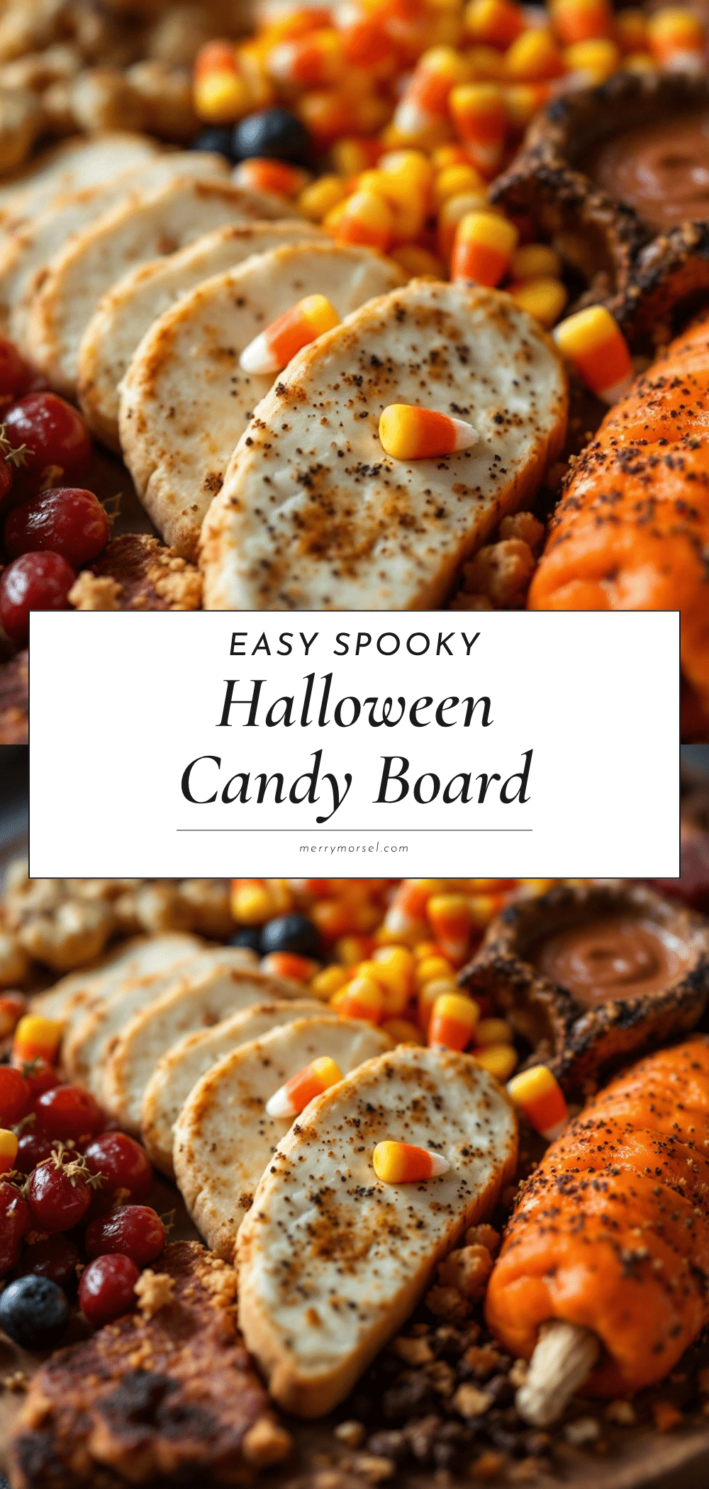 halloween charcuterie board with candy corn recipe