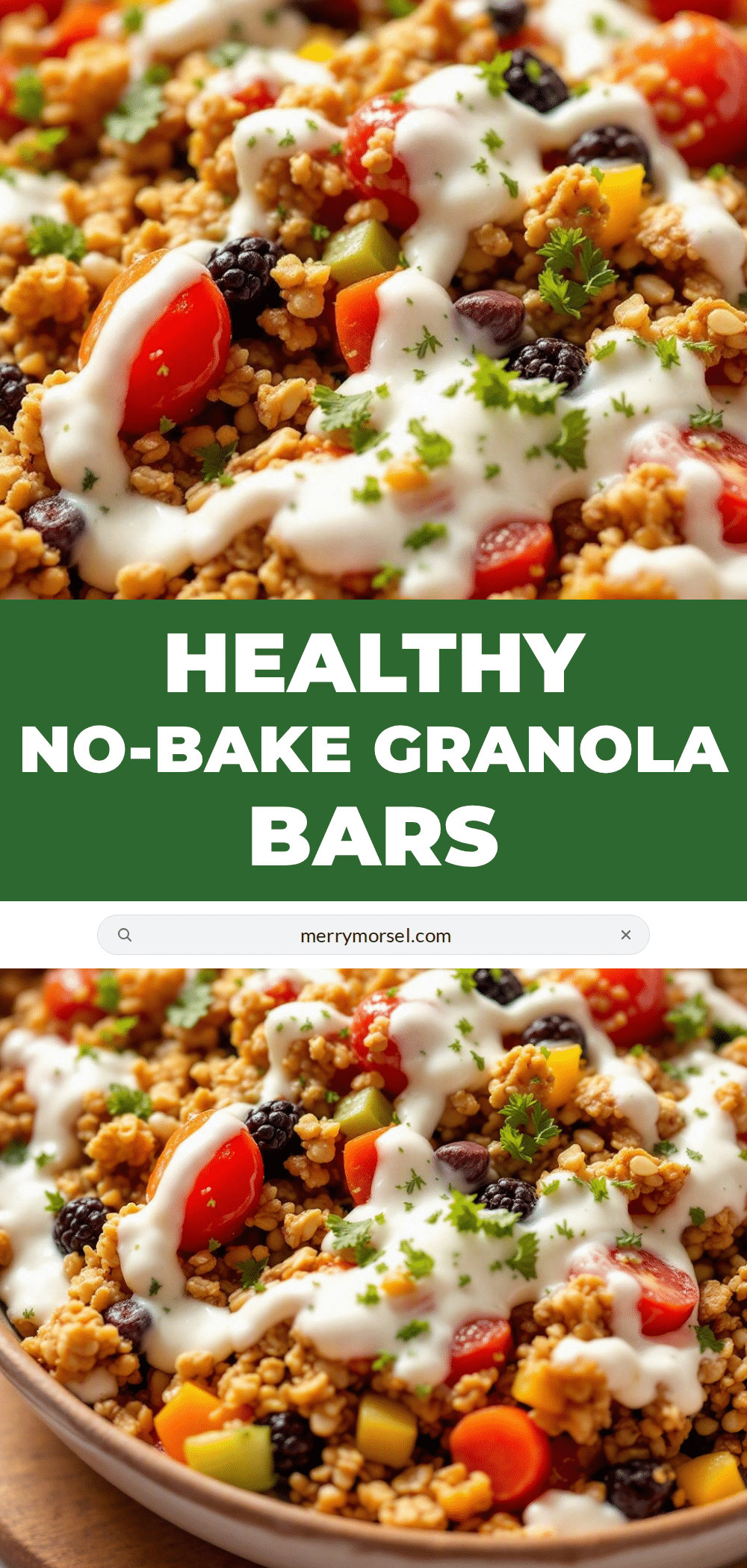 healthy no-bake granola bars recipe