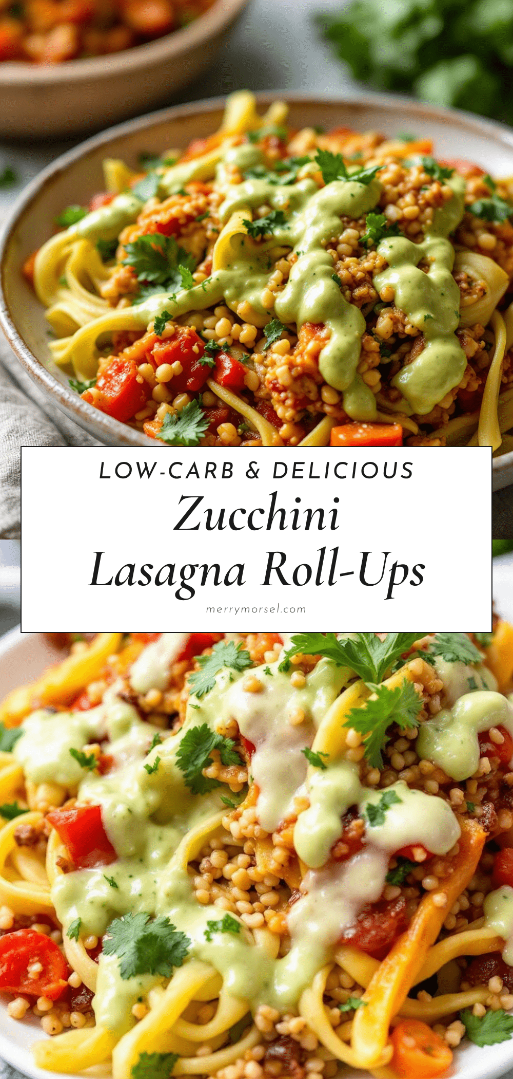 healthy zucchini lasagna roll-ups recipe